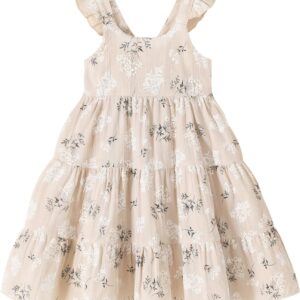 Kids Toddler Baby Girls Rainbow Dress Princess Sleeveless Beach Butterfly Sundress
