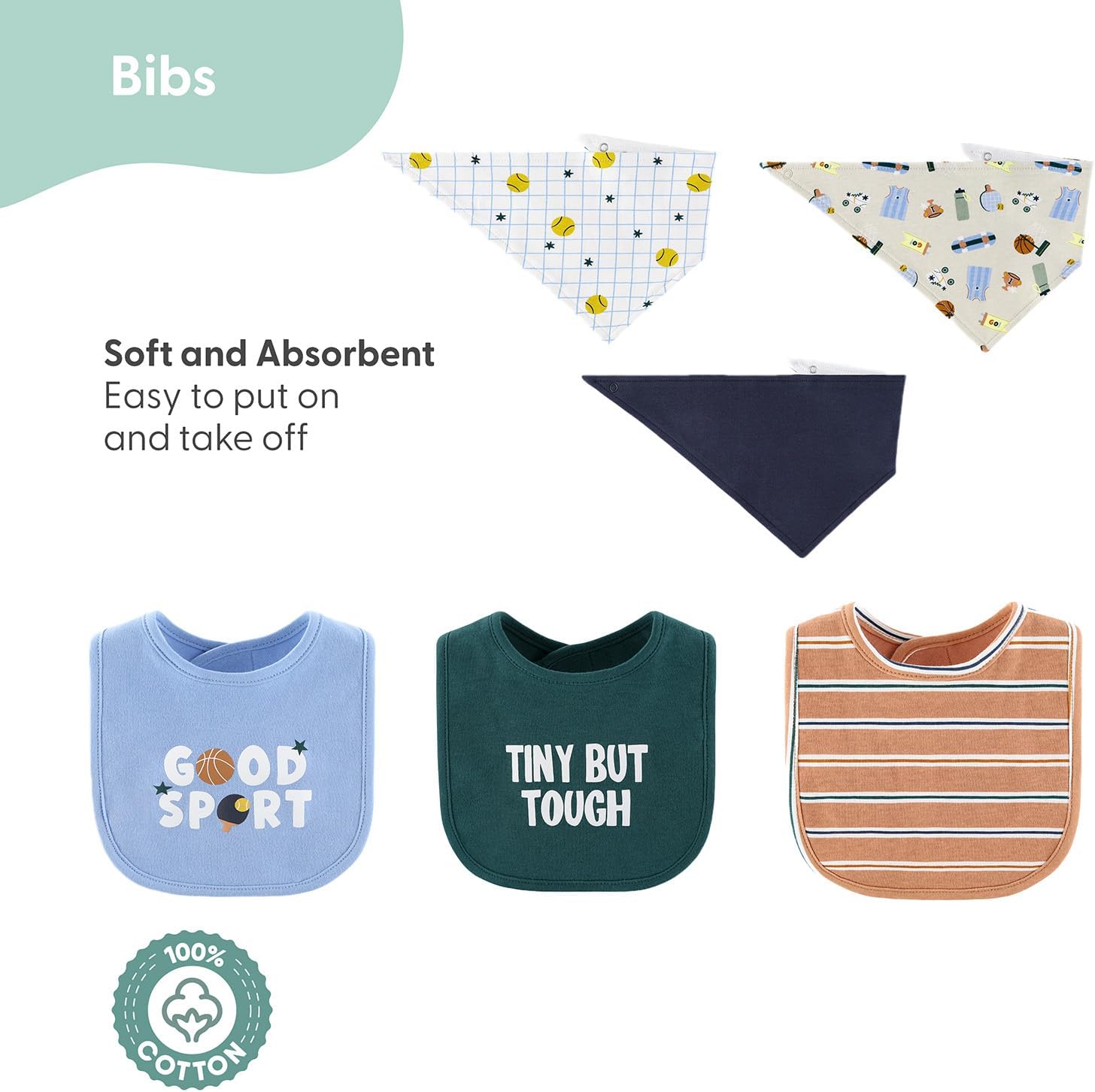 The Peanutshell 23-Piece Baby Boy Clothing Set, 100% Cotton, Newborn Essentials Must Haves, Blue & Multicolor - Image 3