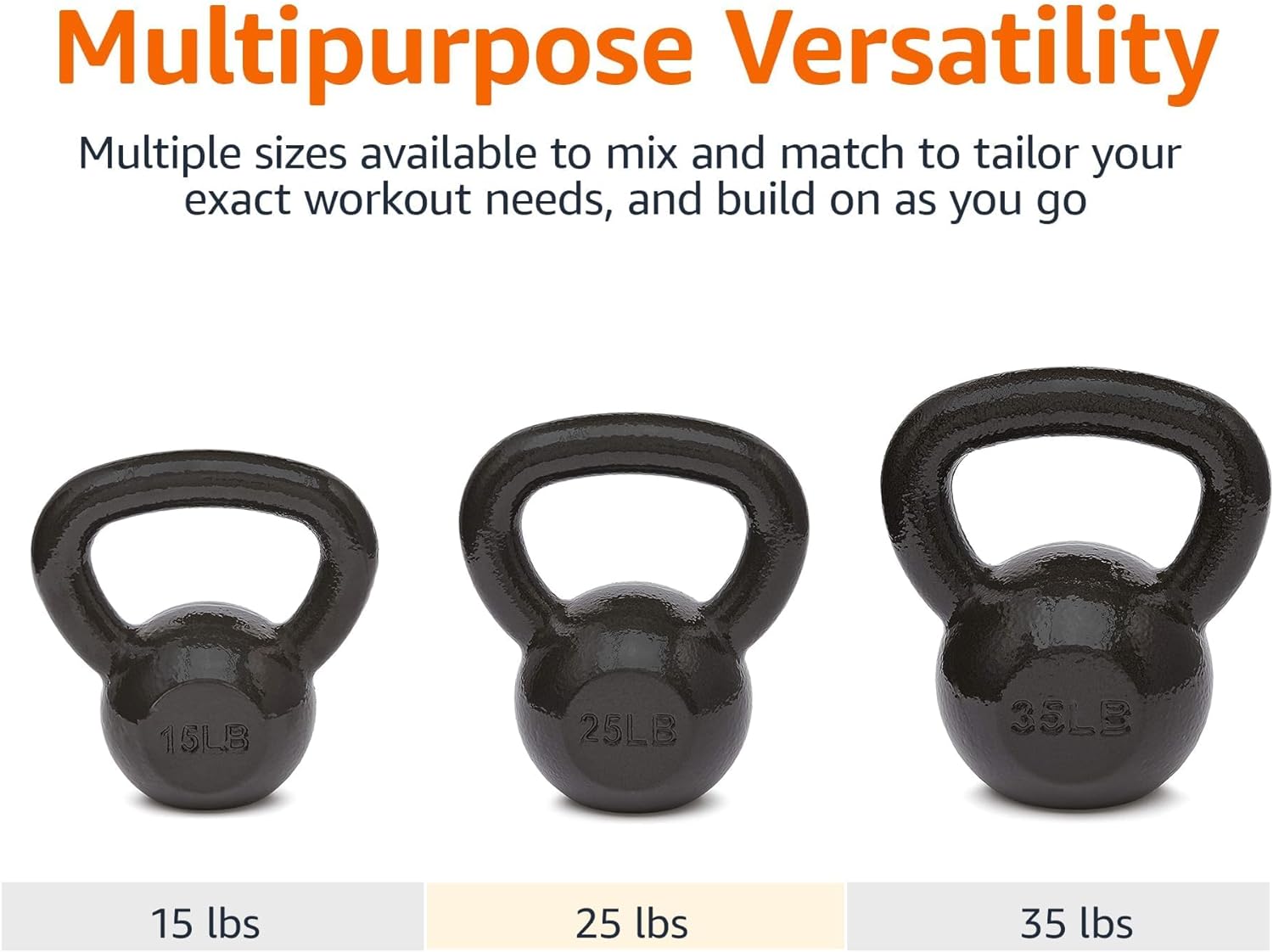 Amazon Basics Cast Iron Kettlebell - Image 4