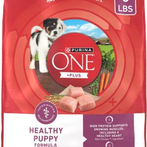 Purina ONE Plus Healthy Puppy Formula High Protein Natural Dry Puppy Food with added vitamins, minerals and nutrients – 8 lb. Bag