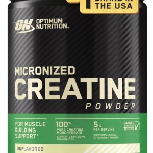 Optimum Nutrition Micronized Creatine Monohydrate Powder, Unflavored, 240 Servings, 1200 Grams (Packaging May Vary)