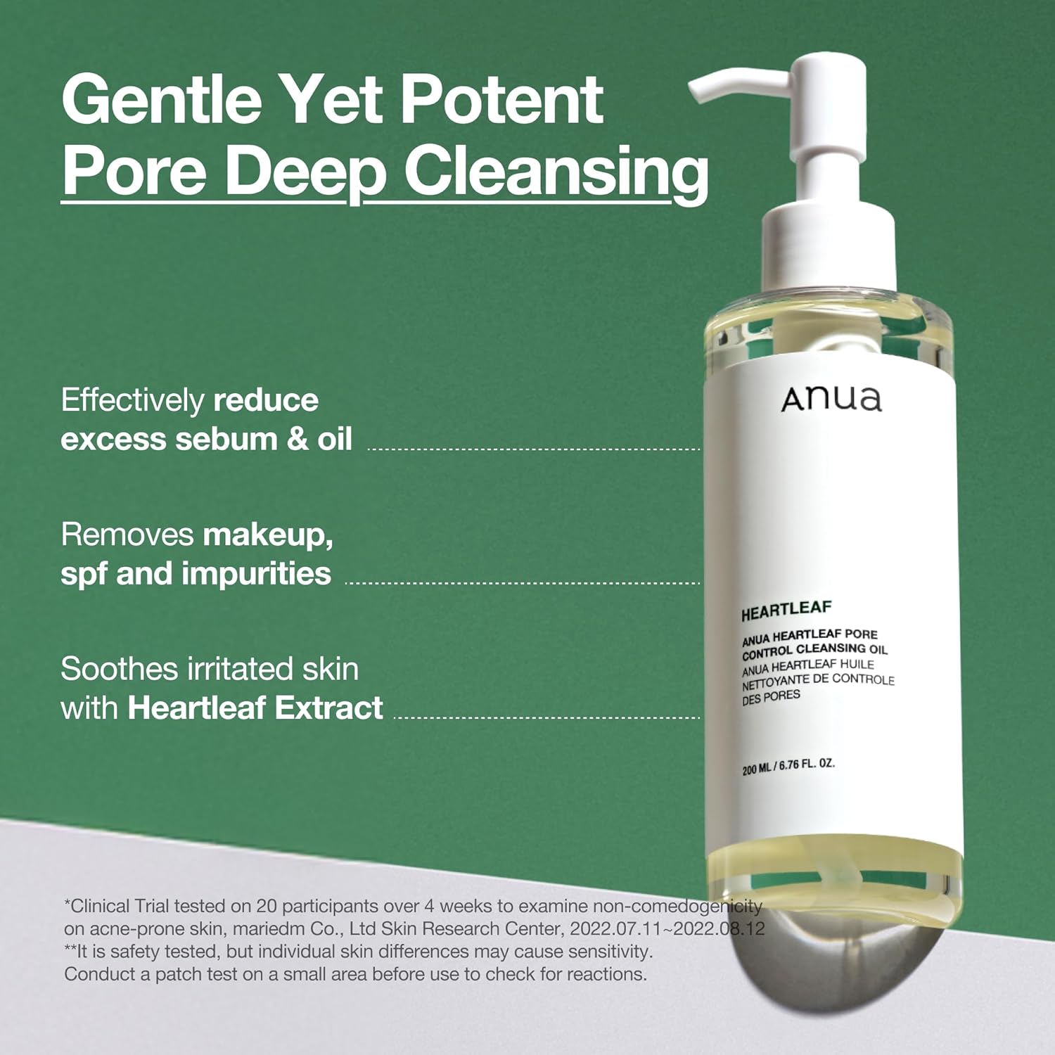 ANUA Double Cleansing Duo for Facial Cleansing, Heartleaf Pore Control Cleansing Oil & Quercetinol Deep Cleansing Foam, Makeup Remover Face Wash, Blackhead Care, Korean Skincare - Image 4