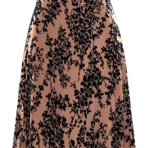 BTFBM Women’s Summer Dress Sleeveless Spaghetti Strap Midi Dress Sexy Cowl Neck Floral Cocktail Dress Party Dresses