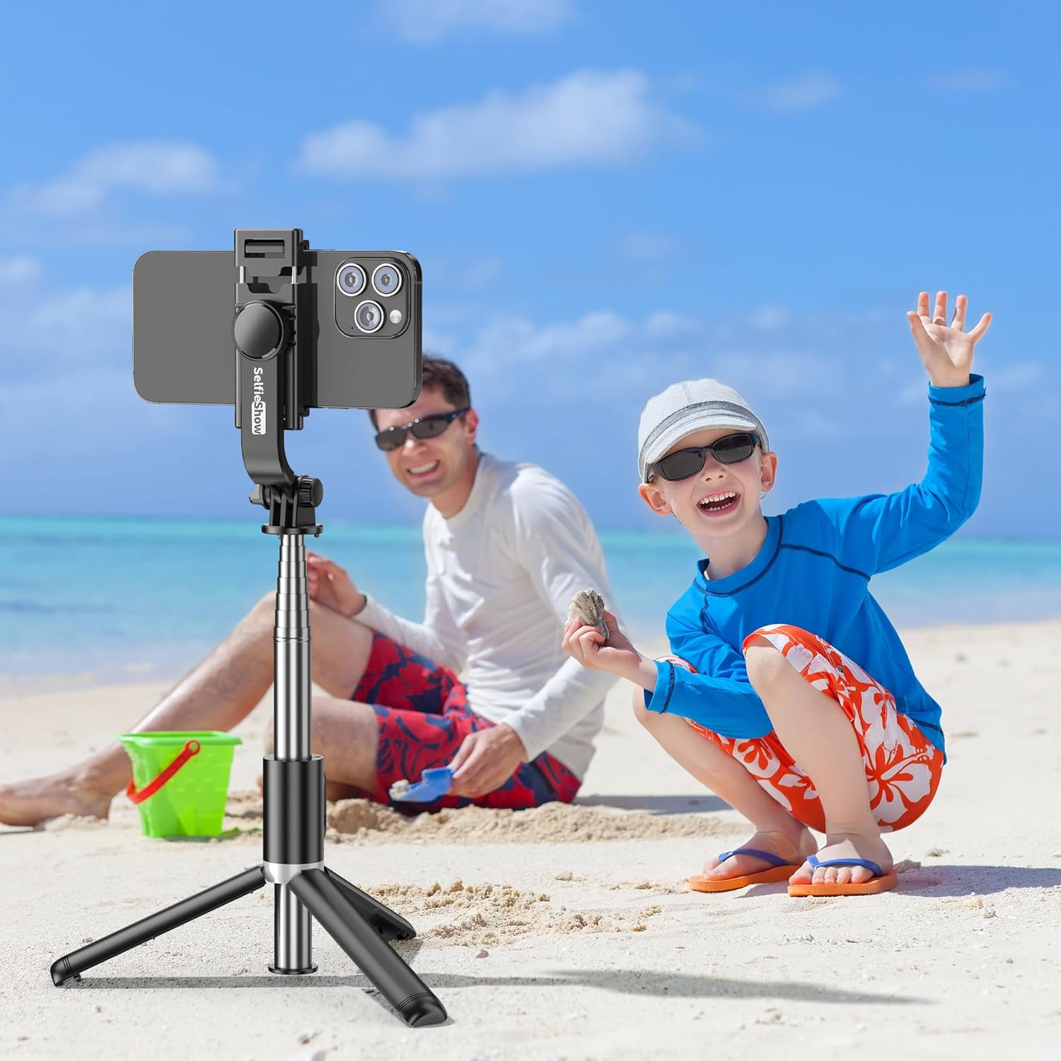 Selfie Stick Tripod, All in One Extendable & Portable iPhone Tripod Selfie Stick with Wireless Remote Compatible with iPhone 17 16 15 14 13 12 pro Xs Max, Galaxy Note10/S20/S10/OnePlus 9/9 PRO etc - Image 9