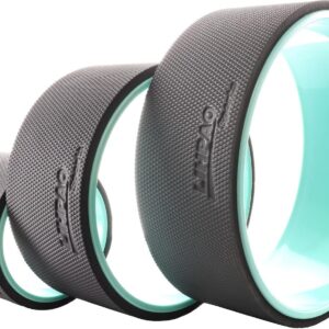 Yoga Wheel Roller for Deep Tissue Massage Pain Relief, Back Stretcher with Foam Padding Shoulder Relief Neck Relief, Back Alignment (Green, 3 Pack) 6″ 10″ 12″ (3 Pack)