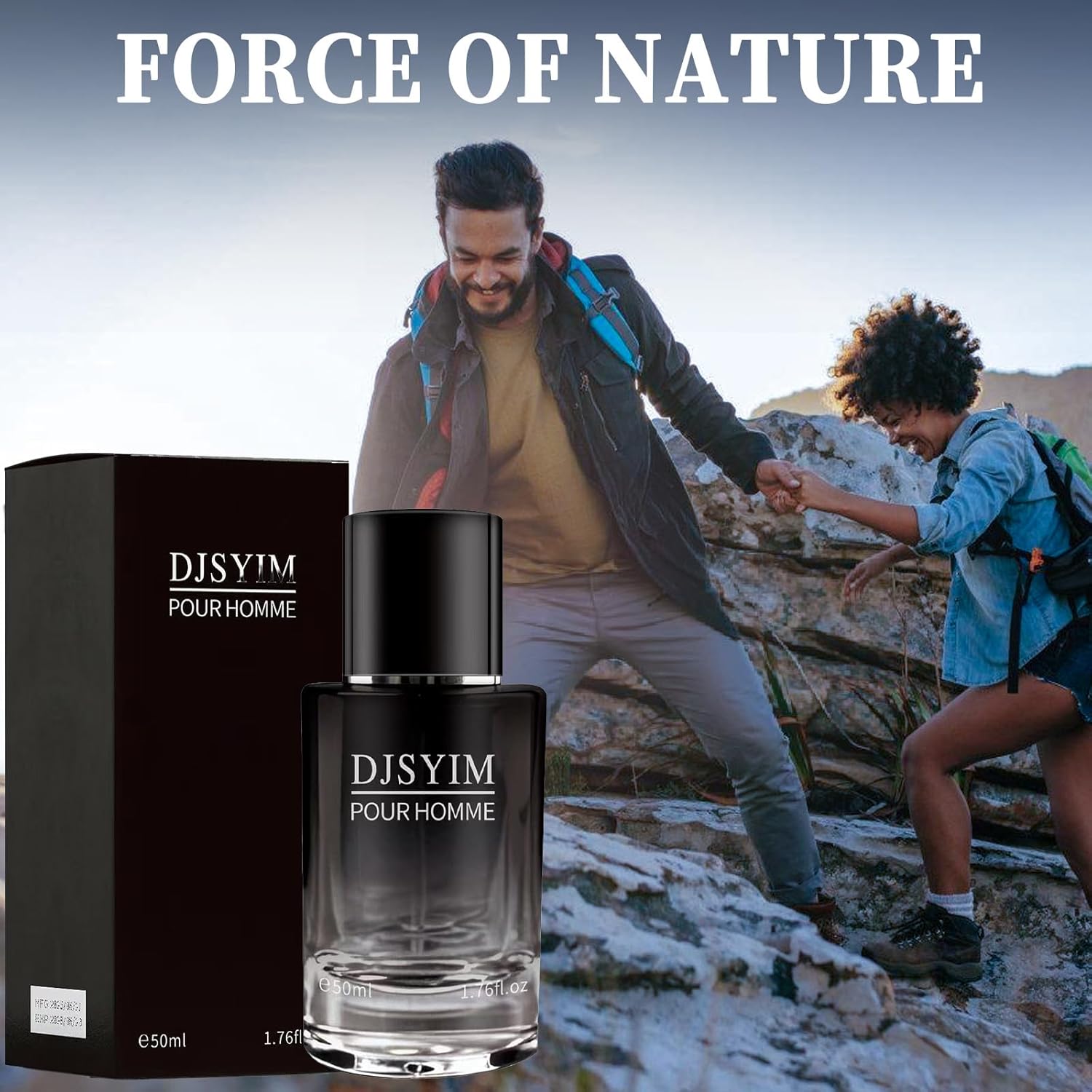 Men's Eau de Toilette, Pheromone Cologne, Lemon and Pepper Scent, Long Lasting Spray, 1.7 Oz, Portable - Image 5