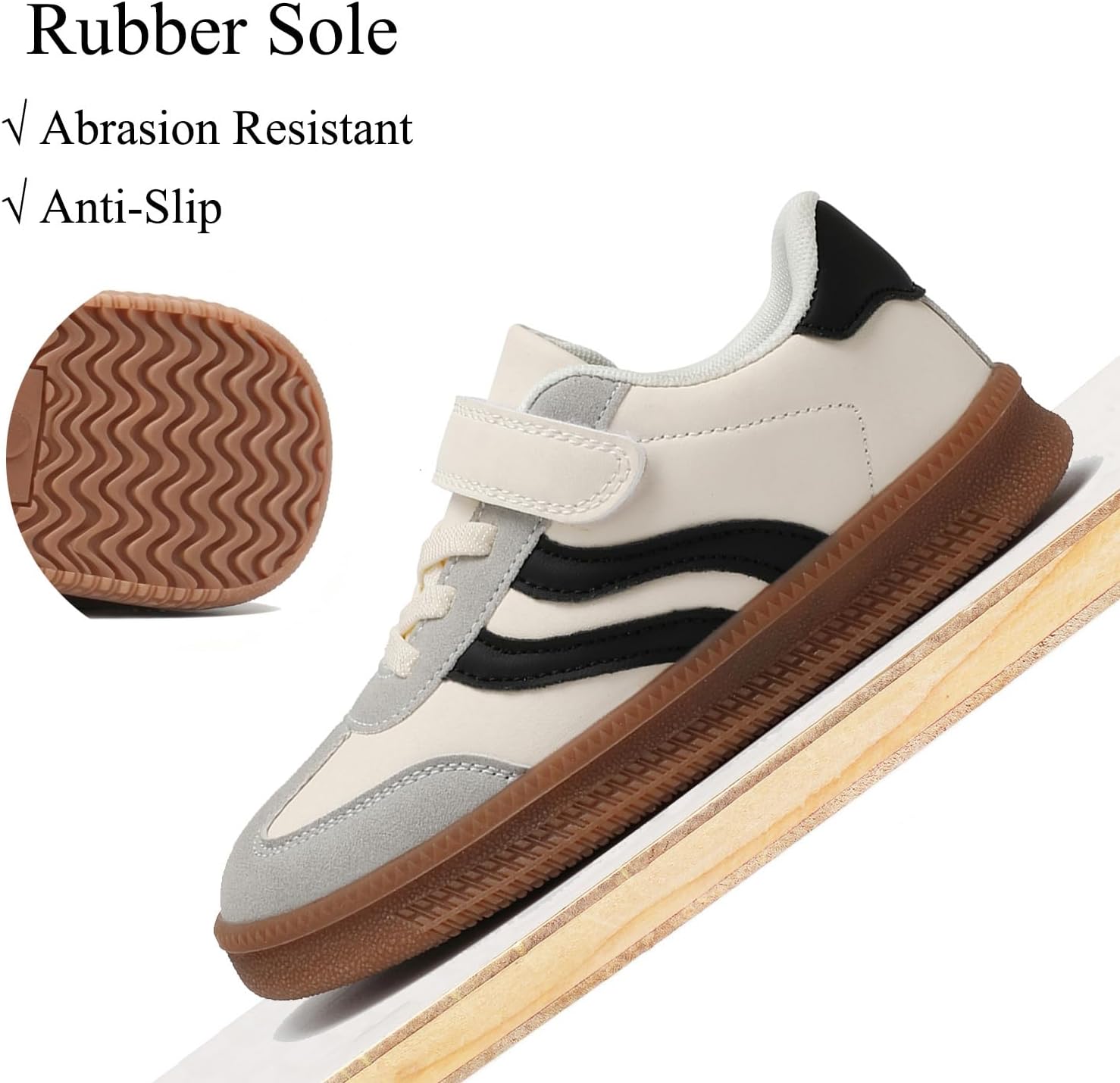 SUSHAN Boys Girls Sneakers Kids Non-Slip Tennis Shoes Hook and Loop Walking/Running Shoes for Toddler/Little Kid/Big Kid - Image 5