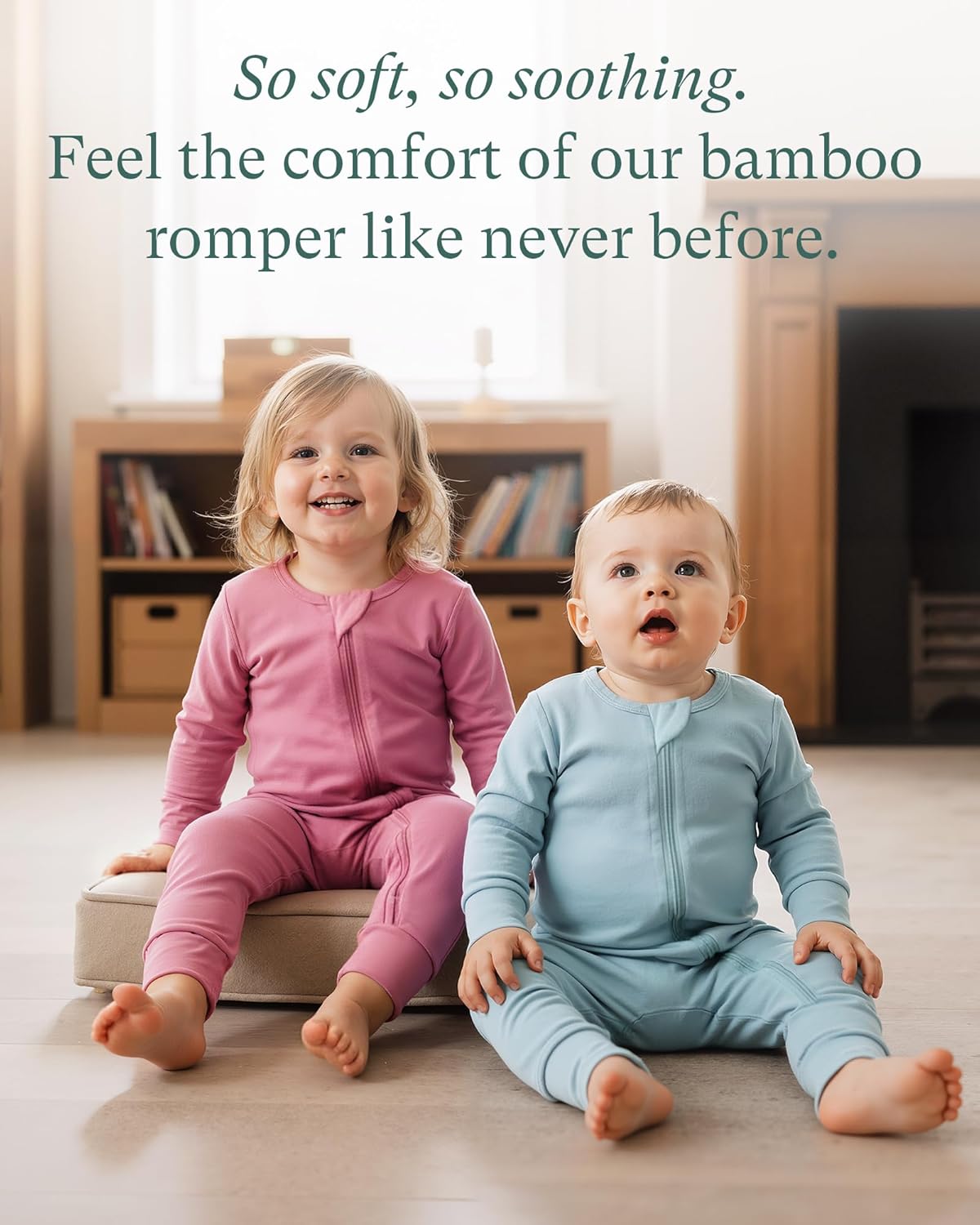PurComfy Baby Long Sleeve Romper Jumpsuit, Premium Soft Rayon One Piece Pajamas Boy Girl 2-Way Zipper Coverall Sleeper - Image 3
