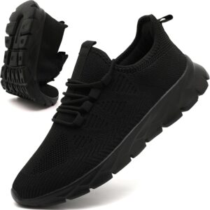 ZGPWZWL Mens Running Shoes Fashion Sneakers for Walking Tennis Gym Shoes Slip On Lightweight and Comfortable