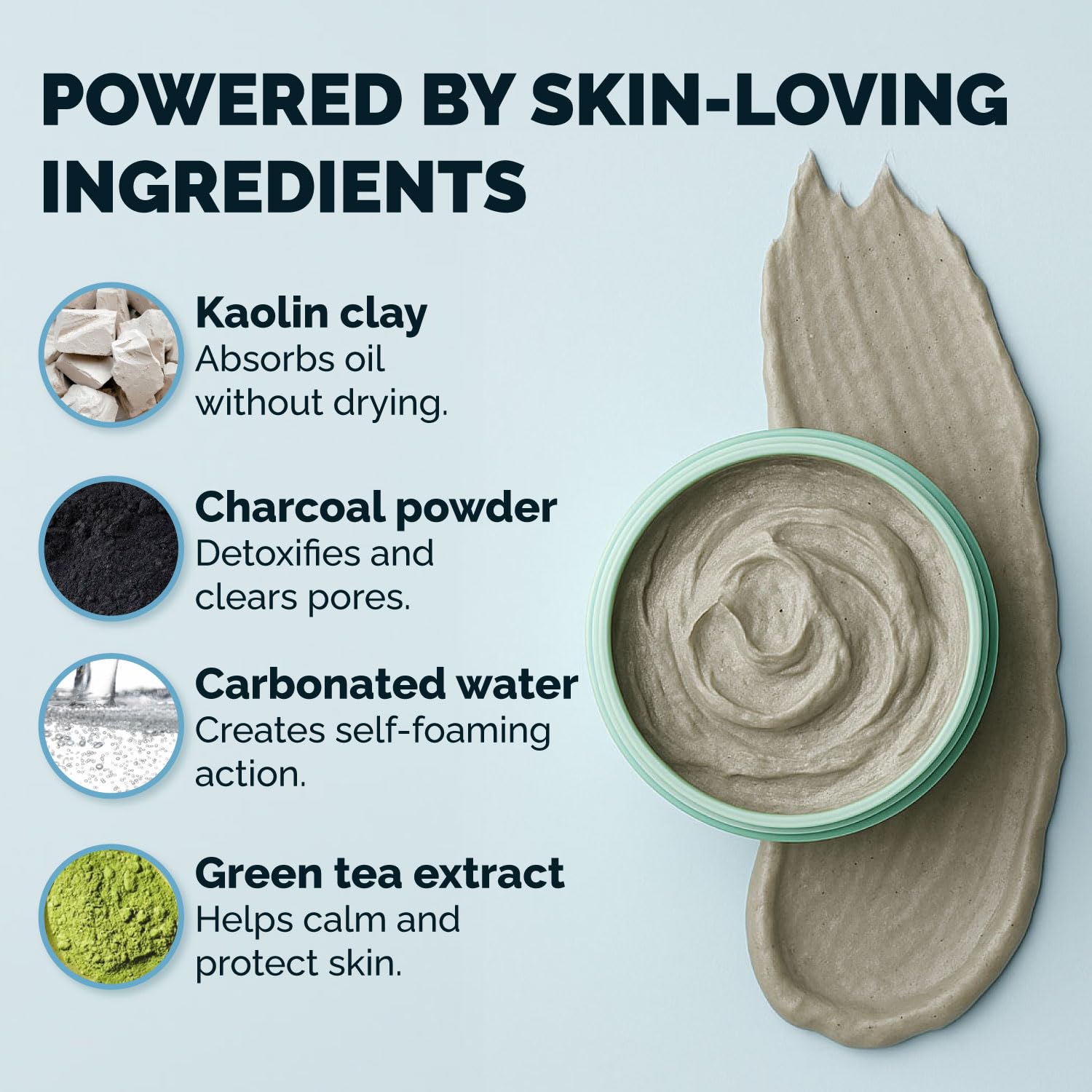 Elizabeth Mott Carbonated Bubble Detox Clay Mask – Korean Skincare for Deep Pore Cleansing, Acne, Blackheads & Oil Control – Charcoal Face Mask for Breakouts & Smooth Skin – Cruelty-Free, 3.53 oz - Image 7