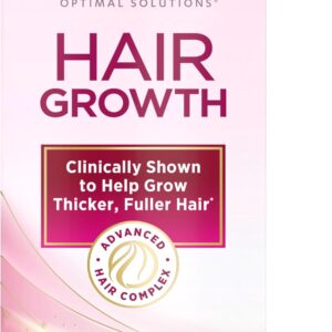 Nature’s Bounty Optimal Solutions Hair Growth Supplement with Biotin, Hair Growth Vitamins with Biotin Silicon & Arginine, 1 Per Day, 30 Capsules, One Month Supply