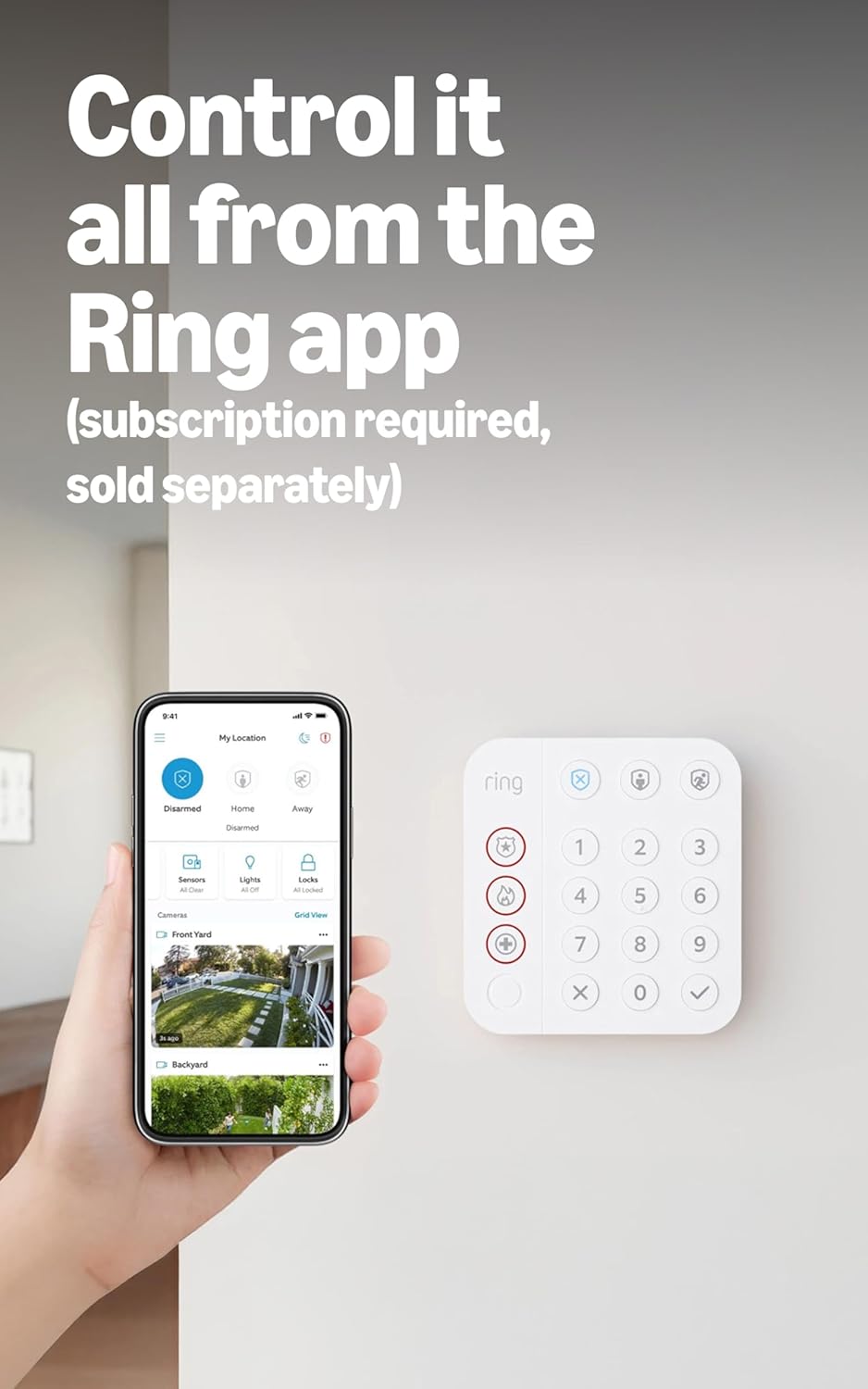 Ring Alarm 14-Piece Kit (newest model), Wireless smart home or business security system, expandable, easy setup, Mobile App Control, 24/7 Professional Monitoring, Alexa Compatible - Image 3