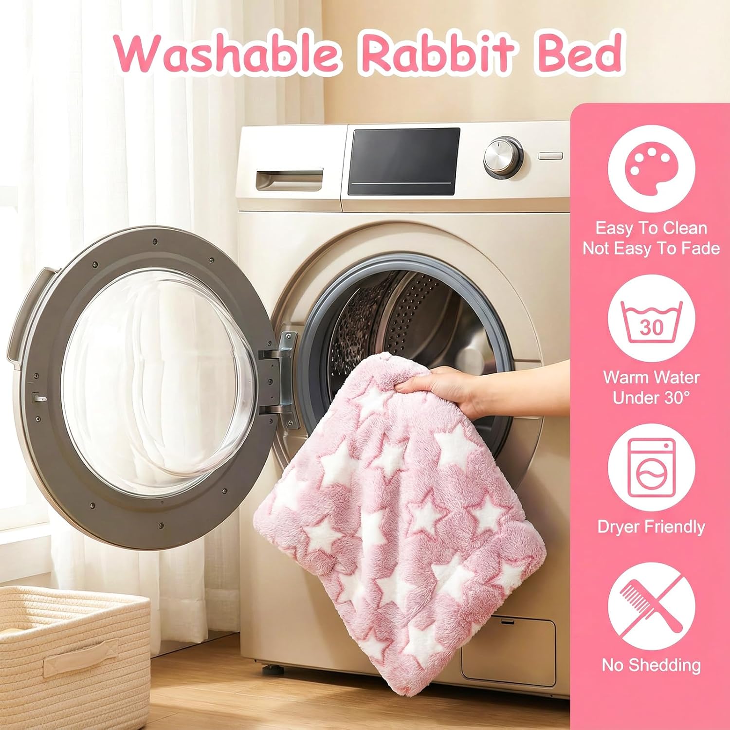 Yolev 2 Pcs Guinea Pig Bed Washable Small Animal Beds Pad Soft Small Pet Sleeping Pads Rabbit Bunny Bed Mat for Chinchilla Hedgehog Hamster Squirrel Ferret(13.4" x 10.3") - Image 4