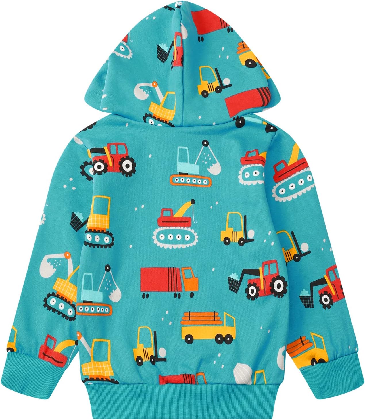 Toddler Boy Hoodie Cartoon Graphic Fall Clothes Kids Cute Sweatshirts With Kangaroo Pocket 2-8T - Image 5