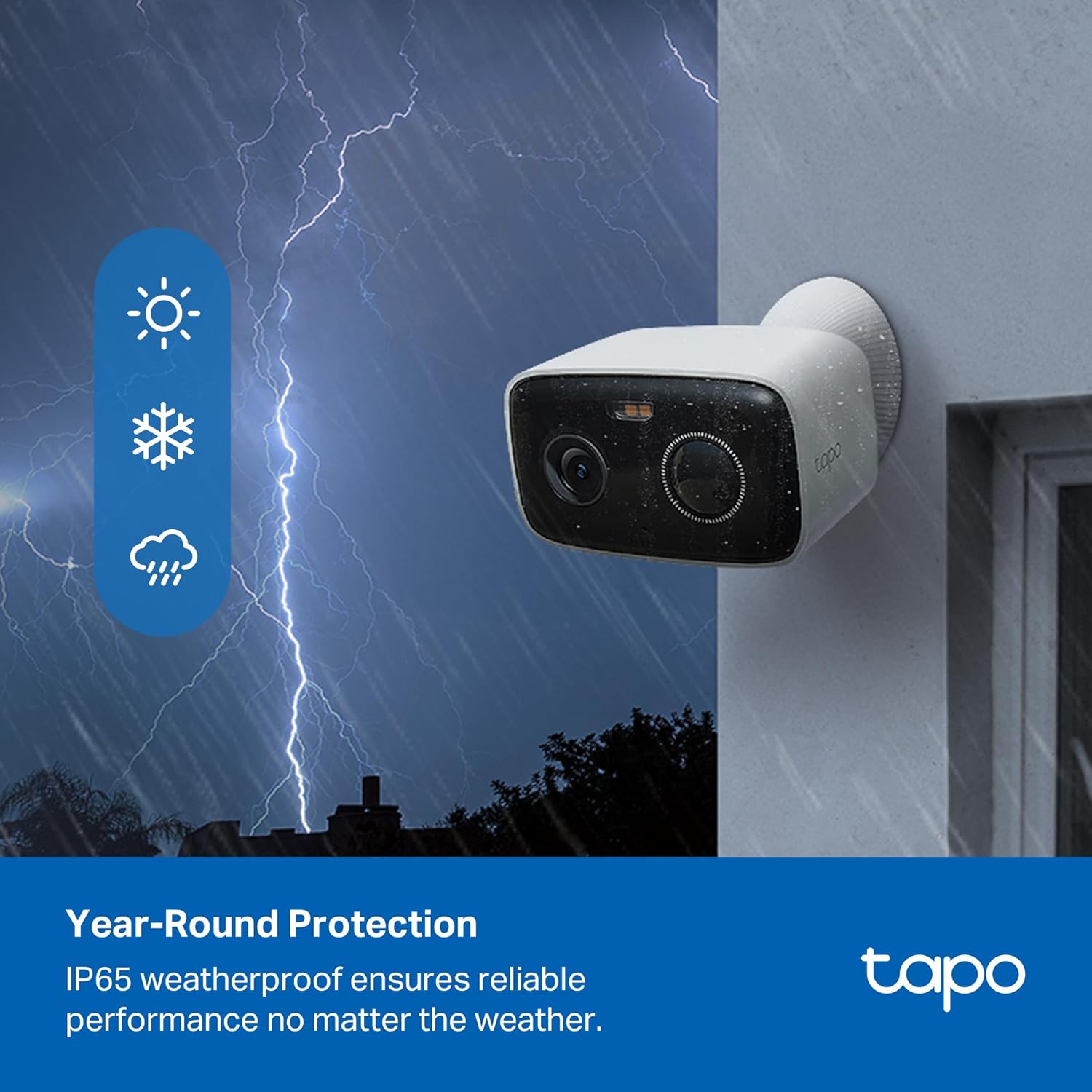 Tapo 1080p Outdoor Wireless Security Camera - Up to 180-Day Battery, Person Detection, Color Night Vision, Subscription-Free Local Storage or Optional Cloud, Works with Alexa & Google Assistant, C400 - Image 4
