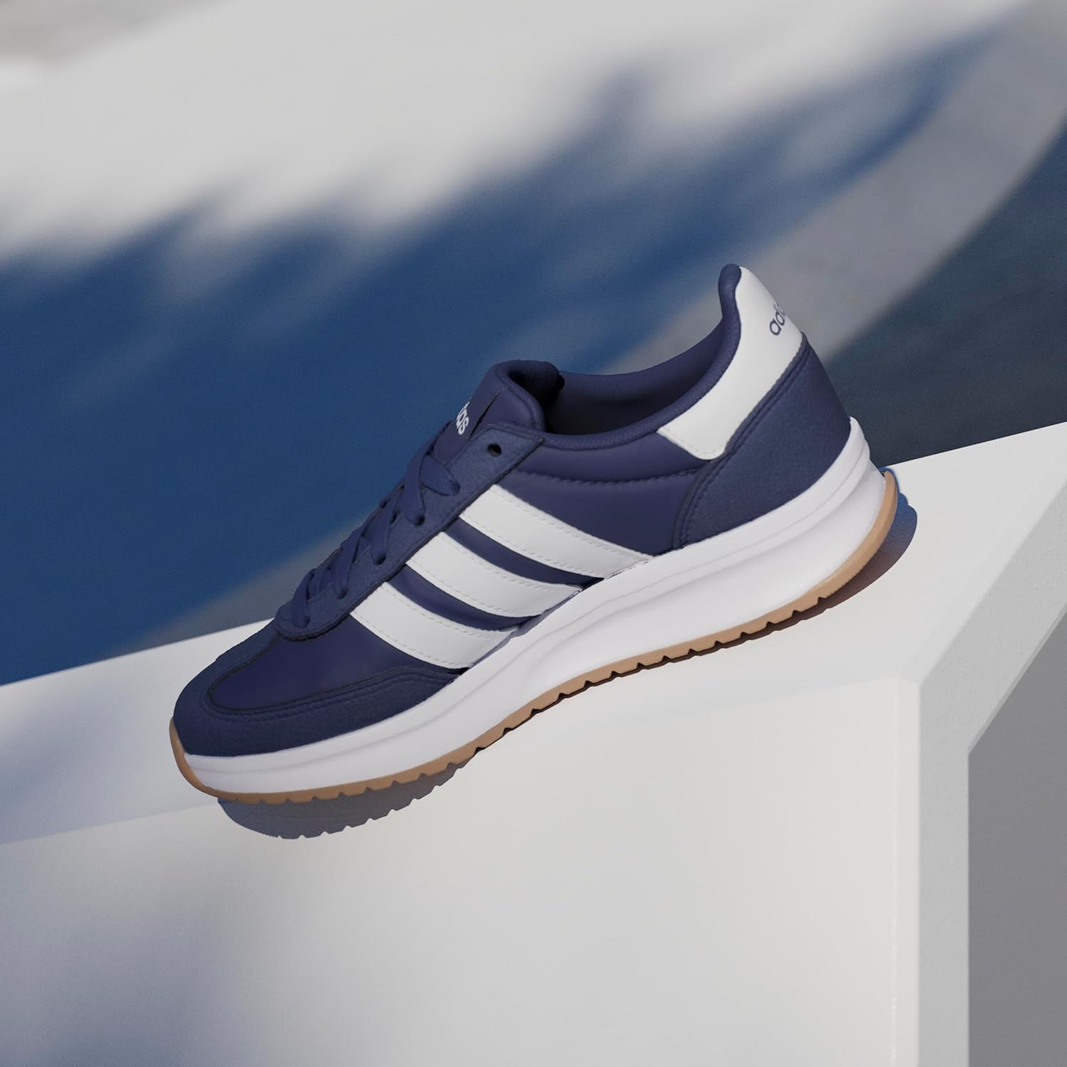 adidas Kids Girls Run 70S 2.0 Lace Up Sneakers Shoes Casual - White - Image 17