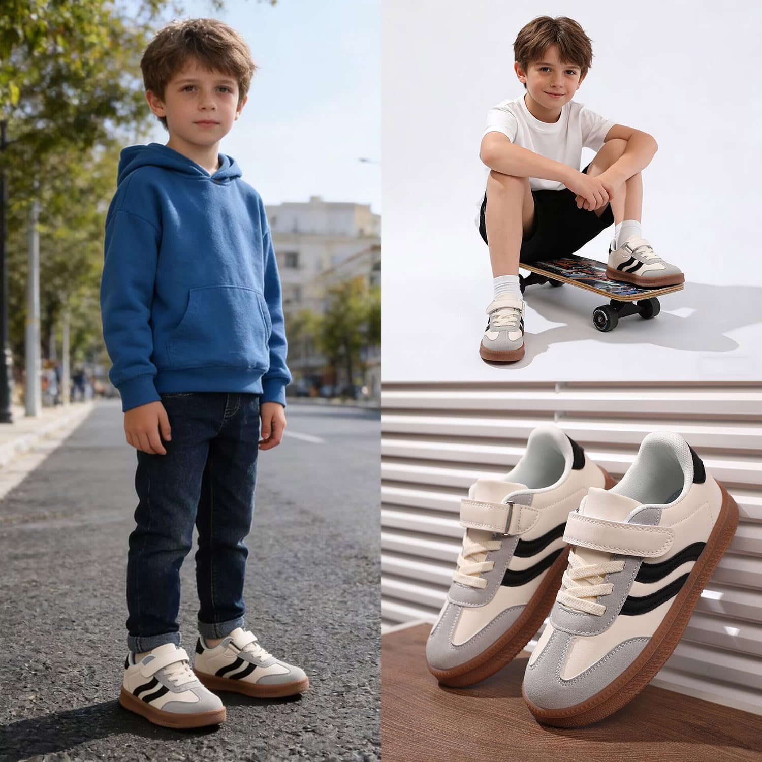 SUSHAN Boys Girls Sneakers Kids Non-Slip Tennis Shoes Hook and Loop Walking/Running Shoes for Toddler/Little Kid/Big Kid - Image 7