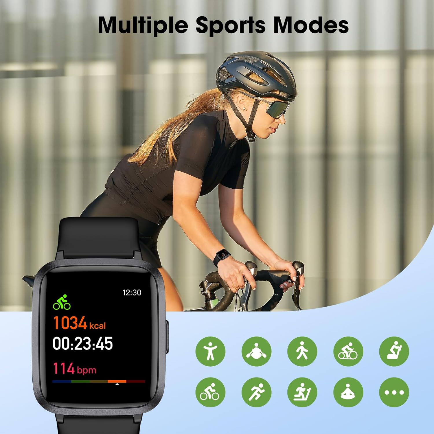LIVIKEY Fitness Tracker Watch with Heart Rate Monitor, Activity Tracker with Pedometer, Sleep Monitor, Calories & Step Counter, IP68 Waterproof Smart Watches for Women Men Fitness Watch for Sports - Image 5