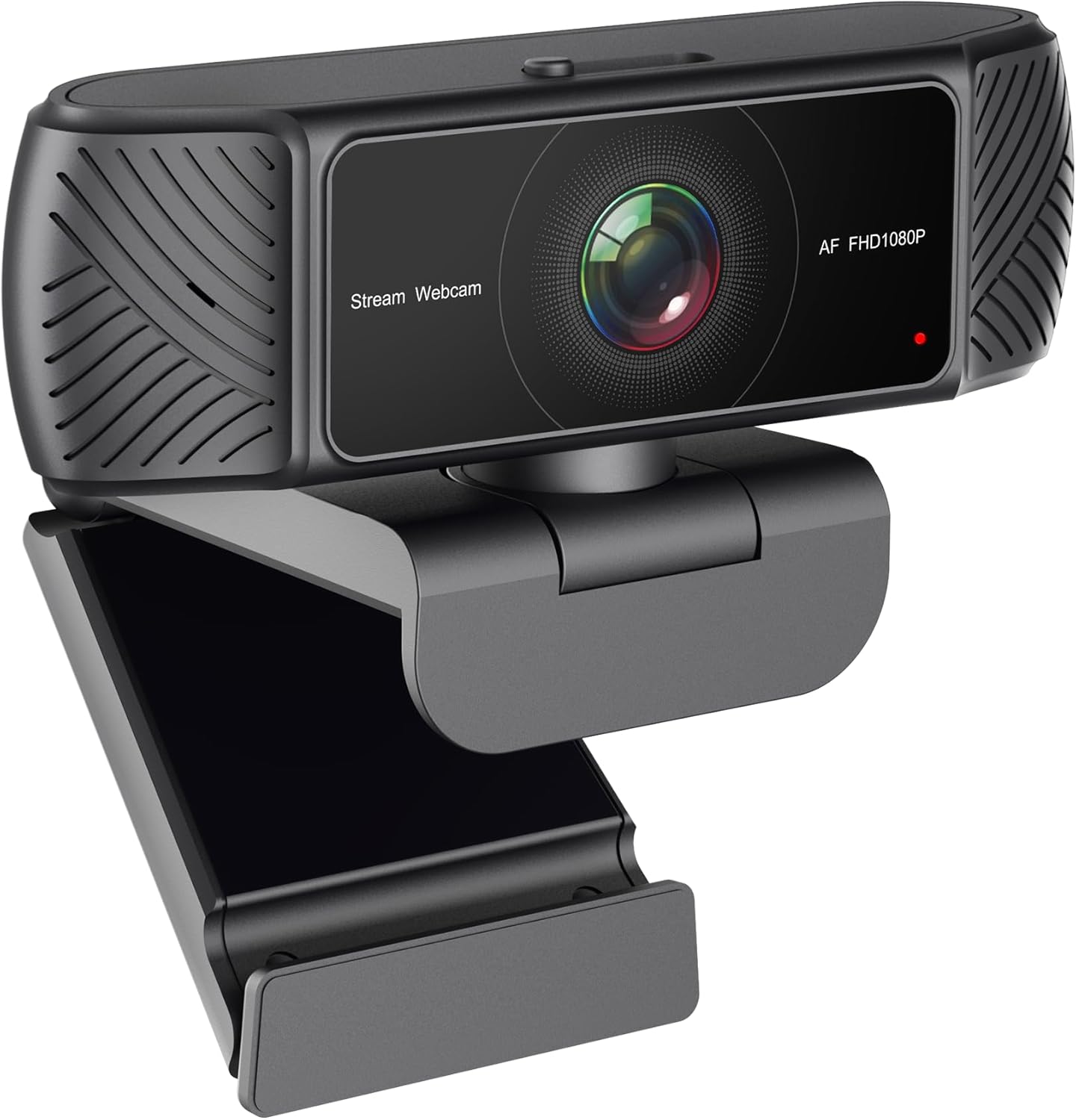Streaming Webcam for PC - 1080P HD Webcam with Microphone, Privacy Cover, AutoFocus, Noise Cancellation, Auto Light Correction, USB Computer Web Camera, Plug and Play, for Laptop, Desktop, Mac