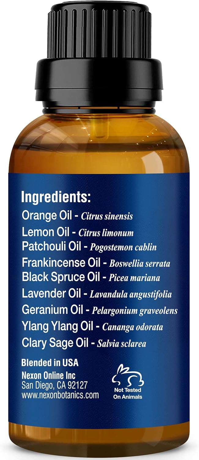 Stress Relief Essential Oil Blend 30 ml - Stress Relief & Calm Essential Oil for Diffusers & Aromatherapy - Promotes Relaxation & Rest - Nexon Botanics - Image 9