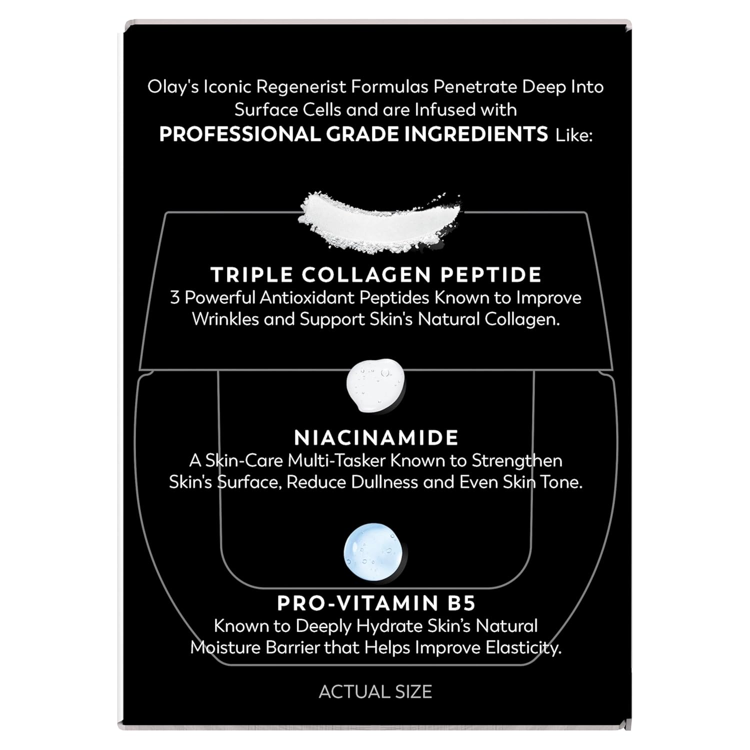 Olay Face Moisturizer, Regenerist Micro-Sculpting Facial Cream for Women - Anti-Aging, Anti-Wrinkle, Firming Skin Care - Triple Collagen Cream, Peptide Moisturizer, Hyaluronic Acid, Niacinamide, 1.7oz - Image 14