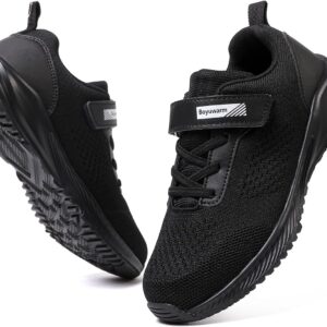 Kids Athletic Tennis Shoes, Lightweight Running Sneakers, Non-Slip Sport Shoes, Boys Girls