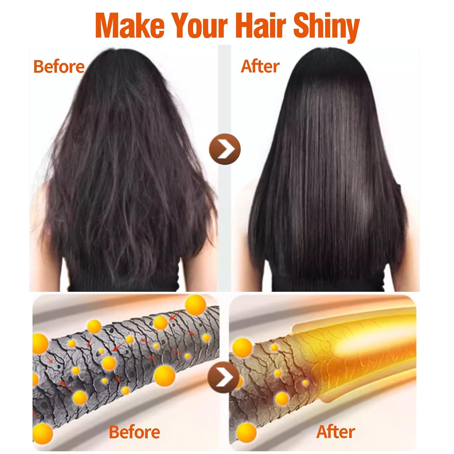 Keratin Hair Mask,Keratin Hair Treatment 250g Hair Mask for Dry Damaged Hair,Deep Conditioning Hair Treatment Mask Repair Treatment Damage Hair Root,Natural Deep Conditioner Hydrating Hair Care Gifts - Image 4