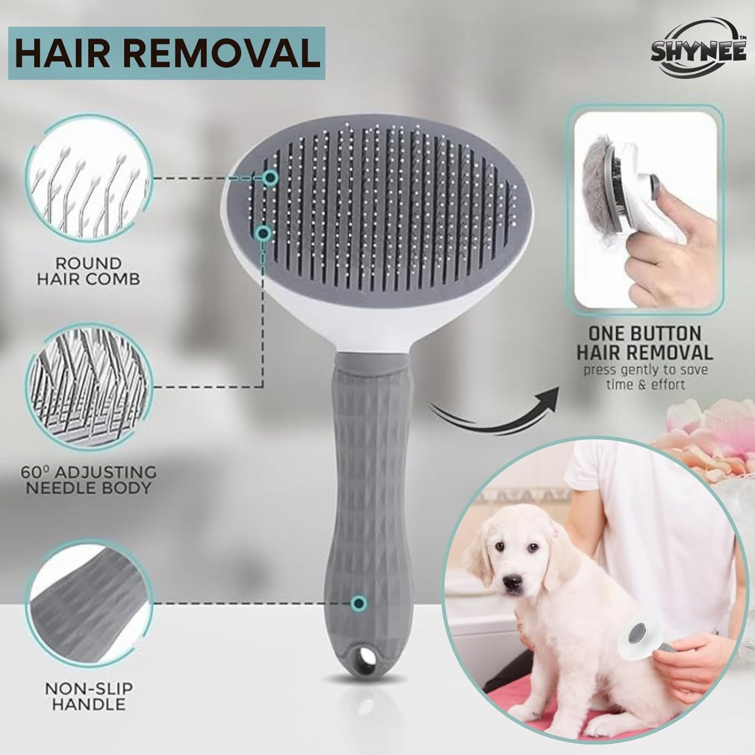 8PCs Dog Grooming Kit - Dog Shampoo Brush | Washing Gloves | Adjustable Dog Bath Brush | Dog Paw Cleaner | 2X Toothbrush | Dog Scrubber For Bath & Massage - Grooming & Bath Supplies for Dogs and Cats - Image 7