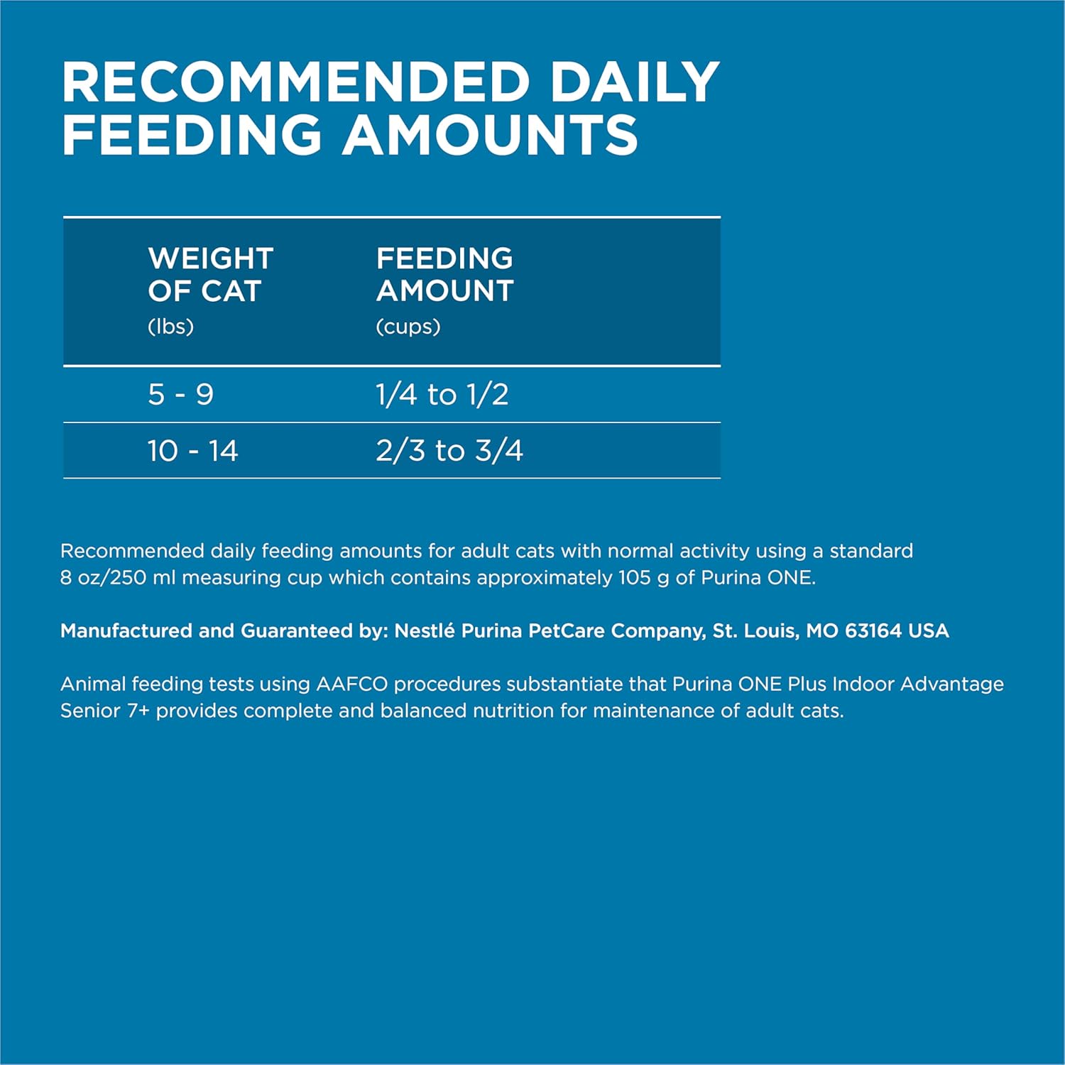 Purina ONE High Protein, Natural Senior Dry Cat Food, Indoor Advantage Senior+ - 7 Lb. Bag - Image 5