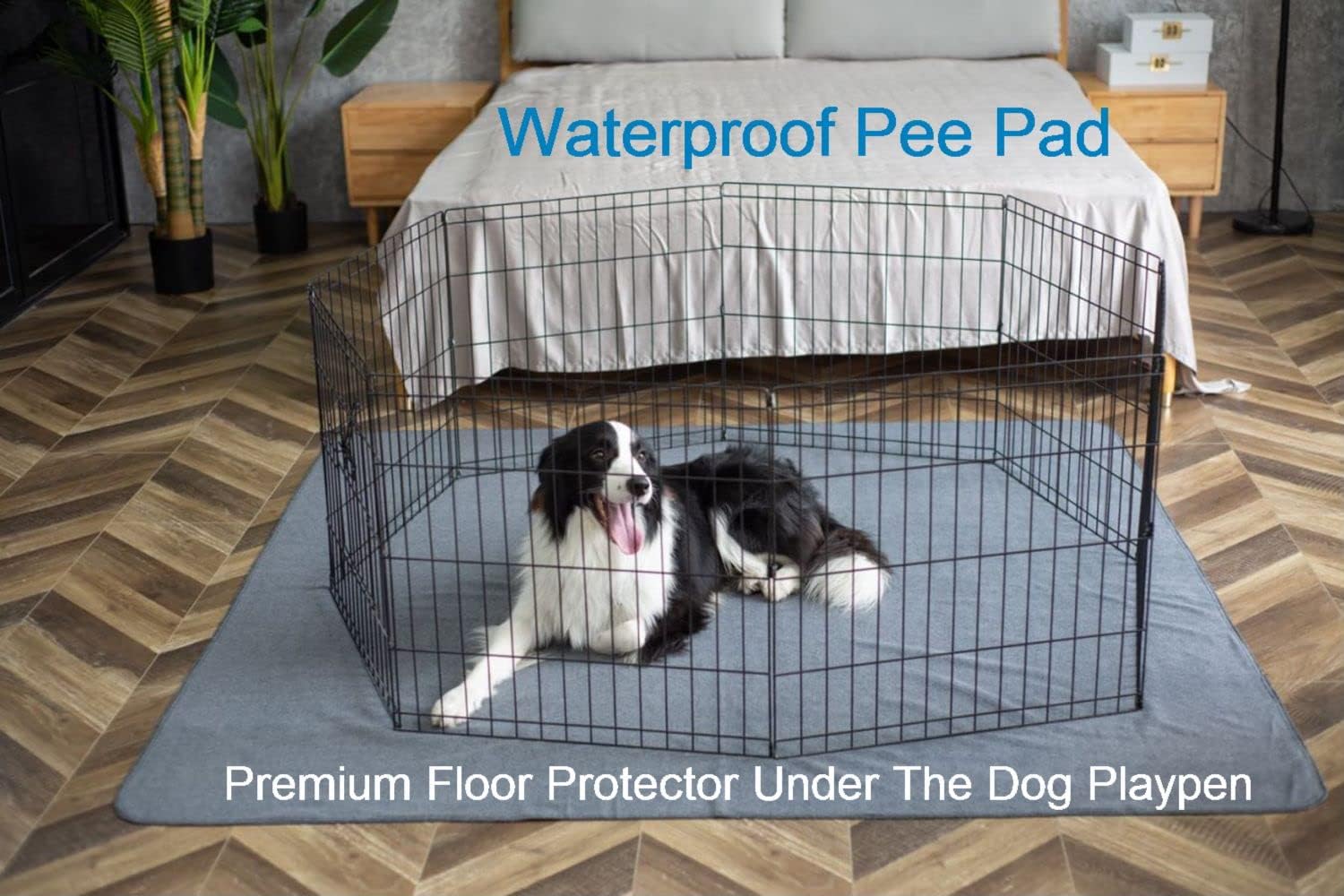 Peepeego Non-Slip Dog Pads Extra Large 72" x 72", Washable Pee Pads with Fast Absorbent, Reusable, Waterproof for Training, Whelping, Housebreaking, Incontinence, for Playpen - Image 5