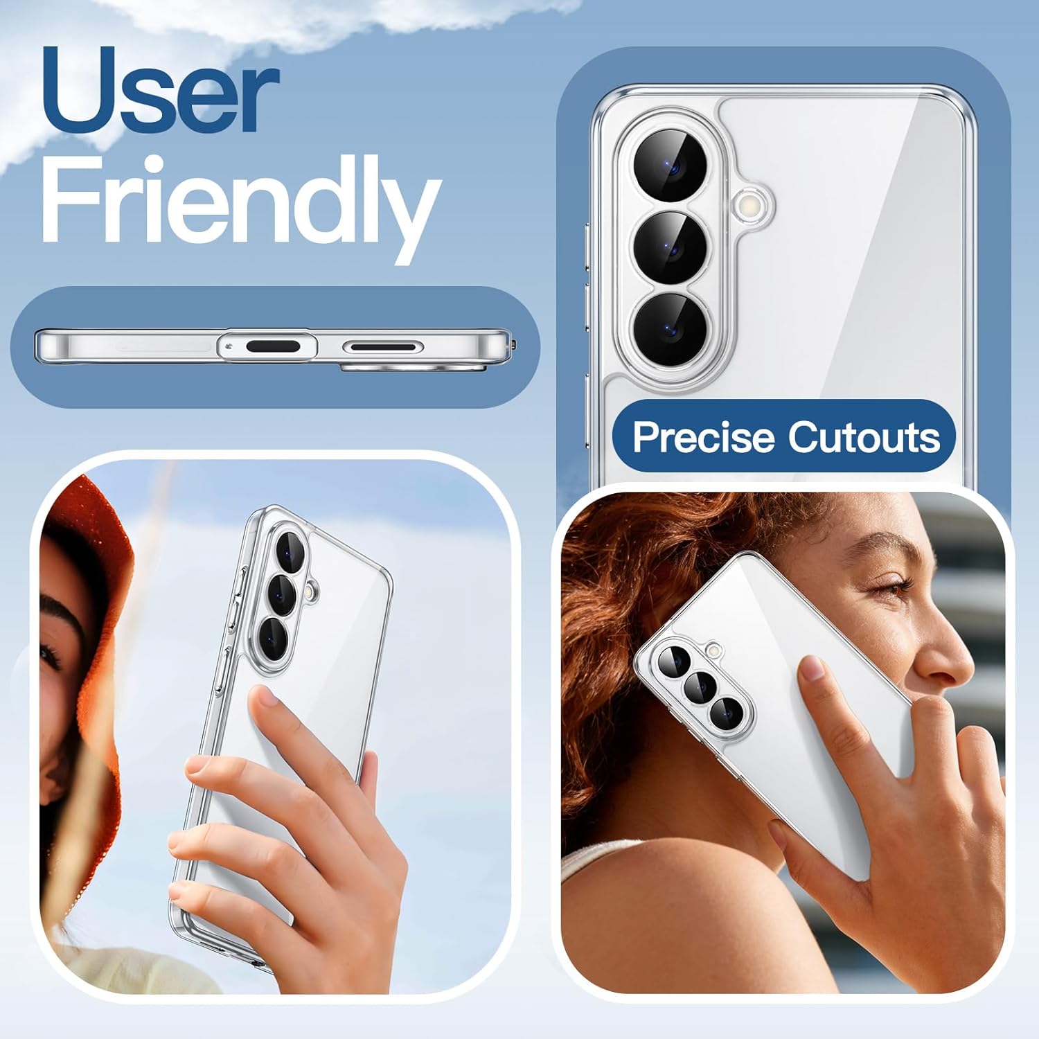 JETech Case for Samsung Galaxy S26, Camera Lens Full Protection, Non-Yellowing Shockproof Bumper Phone Cover, Anti-Scratch Hard PC Back (Clear) - Image 7