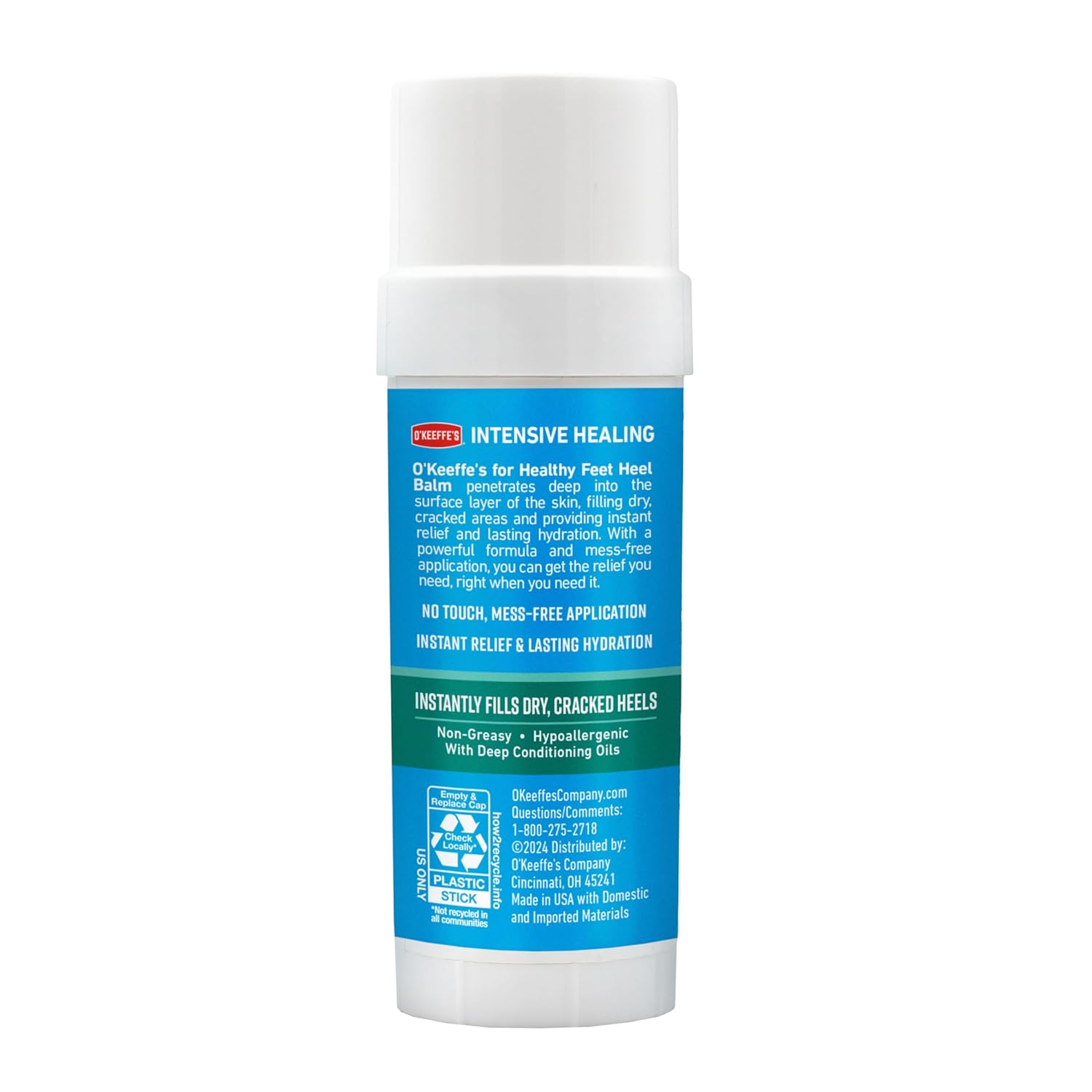 O'Keeffe's for Healthy Feet Intensive Healing Balm; Guaranteed Relief for Extremely Dry; Cracked Feet; Heel Balm that Instantly Fills Dry; Cracked Heels; 2.2oz Balm Stick; (Pack of 1) - Image 9