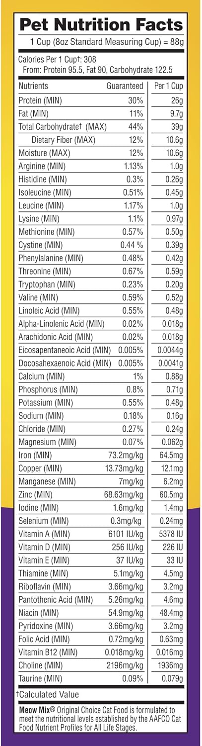 Meow Mix Original Choice Dry Cat Food, 6.3 Pound Bag - Image 6