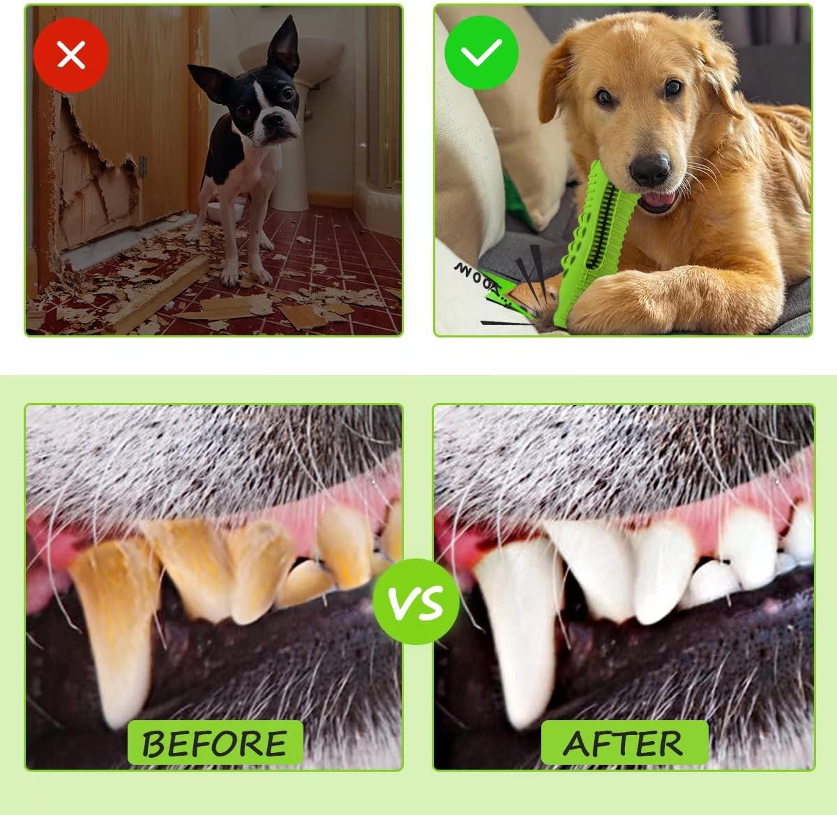 Cutiful Dog Toys for Aggressive Chewers Large Medium Breed, Indestructible Dog Chew Toys, Squeaky Interactive Tough Extremely Durable, Dogs Toothbrush Toys to Keep Them Busy - Image 5