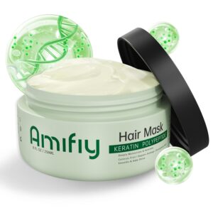 Keratin Hair Mask, Multi-care Deep Conditioning Hair Mask for Dry Damaged Hair, Anti-Frizz, Intensive Hydrating & Repairing Deep Conditioner for Strong, Smooth and Silky Hair, 8 Fl Oz