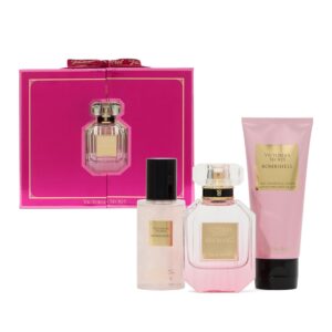 Victoria’s Secret Bombshell 3 Piece Luxe Fragrance Gift Set: 1.7 oz. Eau de Parfum, Travel Lotion & Shimmer Mist