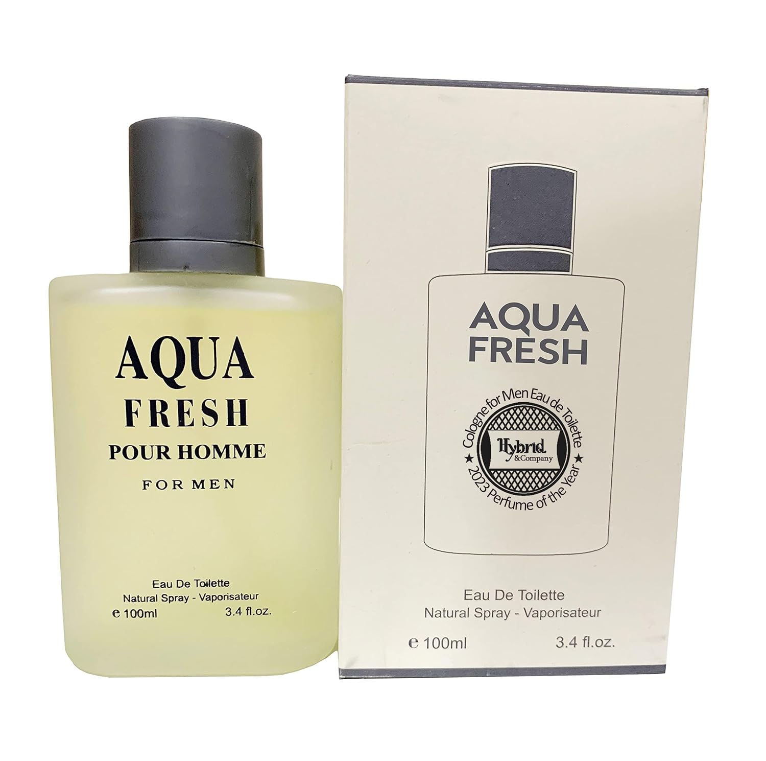 Hybrid & Company Aqua Fresh Cologne for Men Eau De Toilette Natural Spray Masculine Scent, 3.4 Fl Oz - Image 3