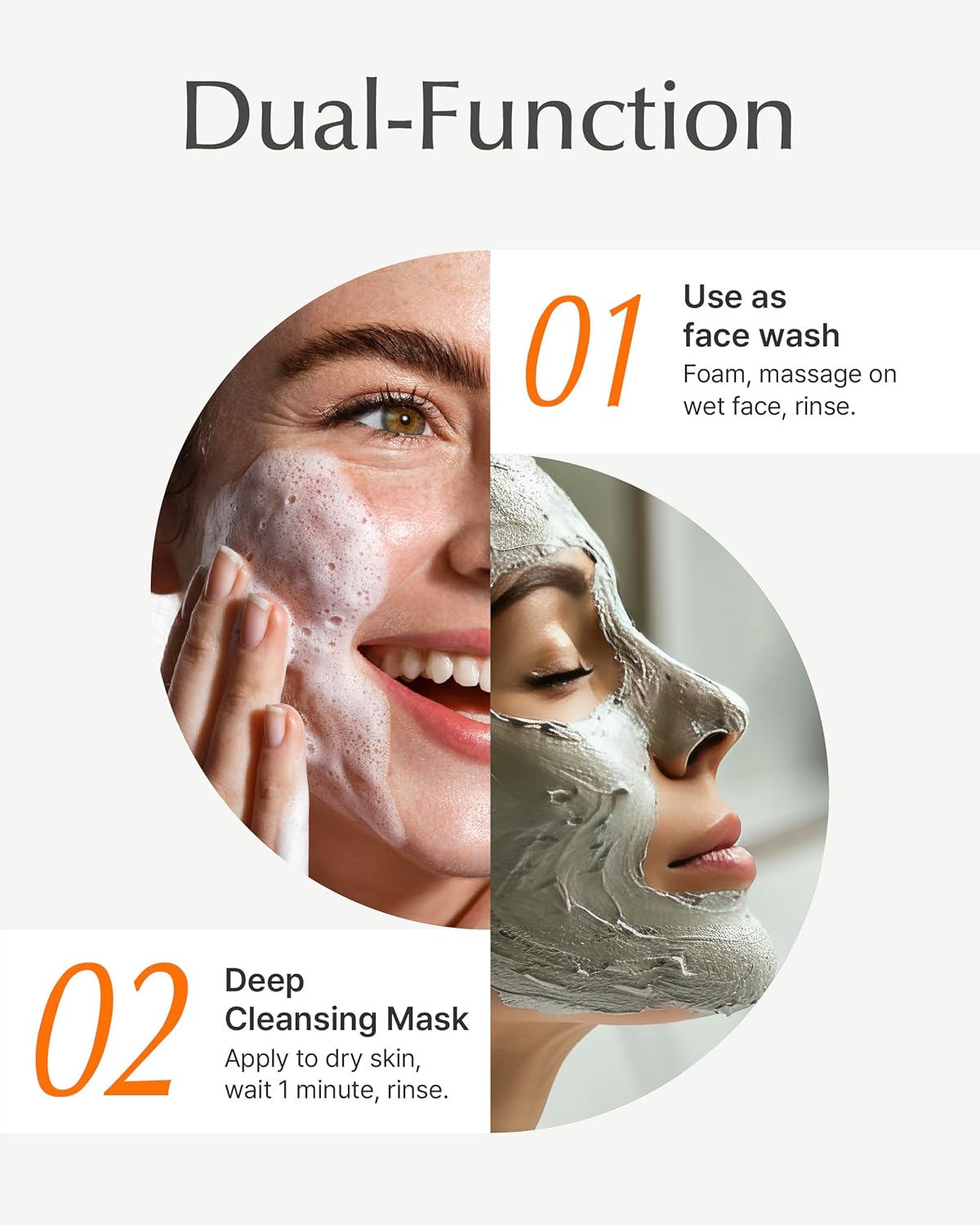 SU:M 2-in-1 One Minute Clay Mask & Facial Cleanser (5.07 fl oz) - Pore Minimizing, Blackhead Remover & Exfoliation, Gentle Hydrating Face Wash for Sensitive Skin, Korean Skin Care - Image 6
