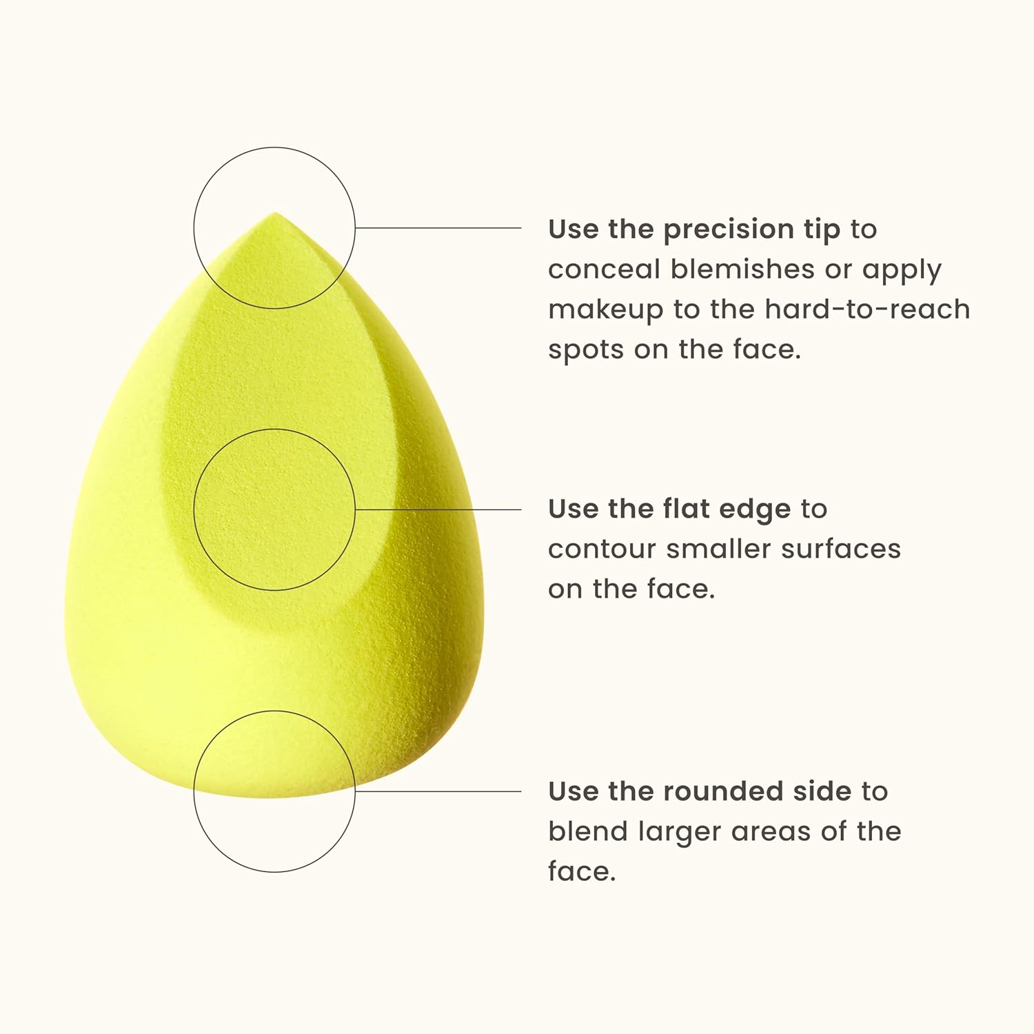 JOAH Blending Sponge, Sculpted Makeup Applicator for Flawless Foundation, Contouring, and Concealing, Soft, Reusable, Latex-Free & Vegan Beauty Sponge, Seamless Airbrushed Finish for Liquid, Cream, and Powder - Image 4