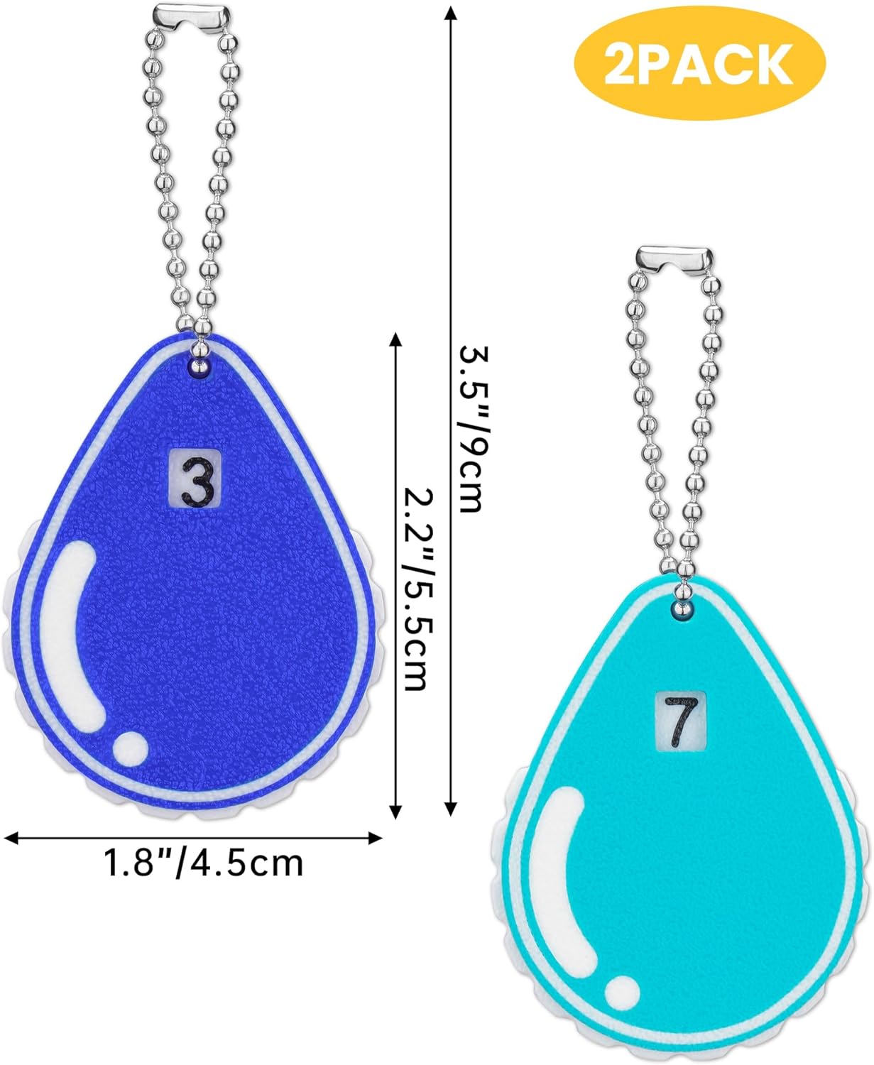 NiHome 2PCS Hydration Trackers, 3D Printed Daily Drink Water Reminder, Reusable Water Tracker for Fitness, Weight Loss, Water-Proof Cups Decor (Blue) - Image 6