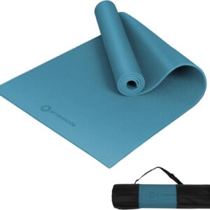 Primasole Professional Yoga Mat 1/4 Inch Thick – Slip-Resistant Exercise Mat for Yoga, Gym & Home Workouts – High Density Anti-Skid Pilates Fitness Mat (Forest Green)