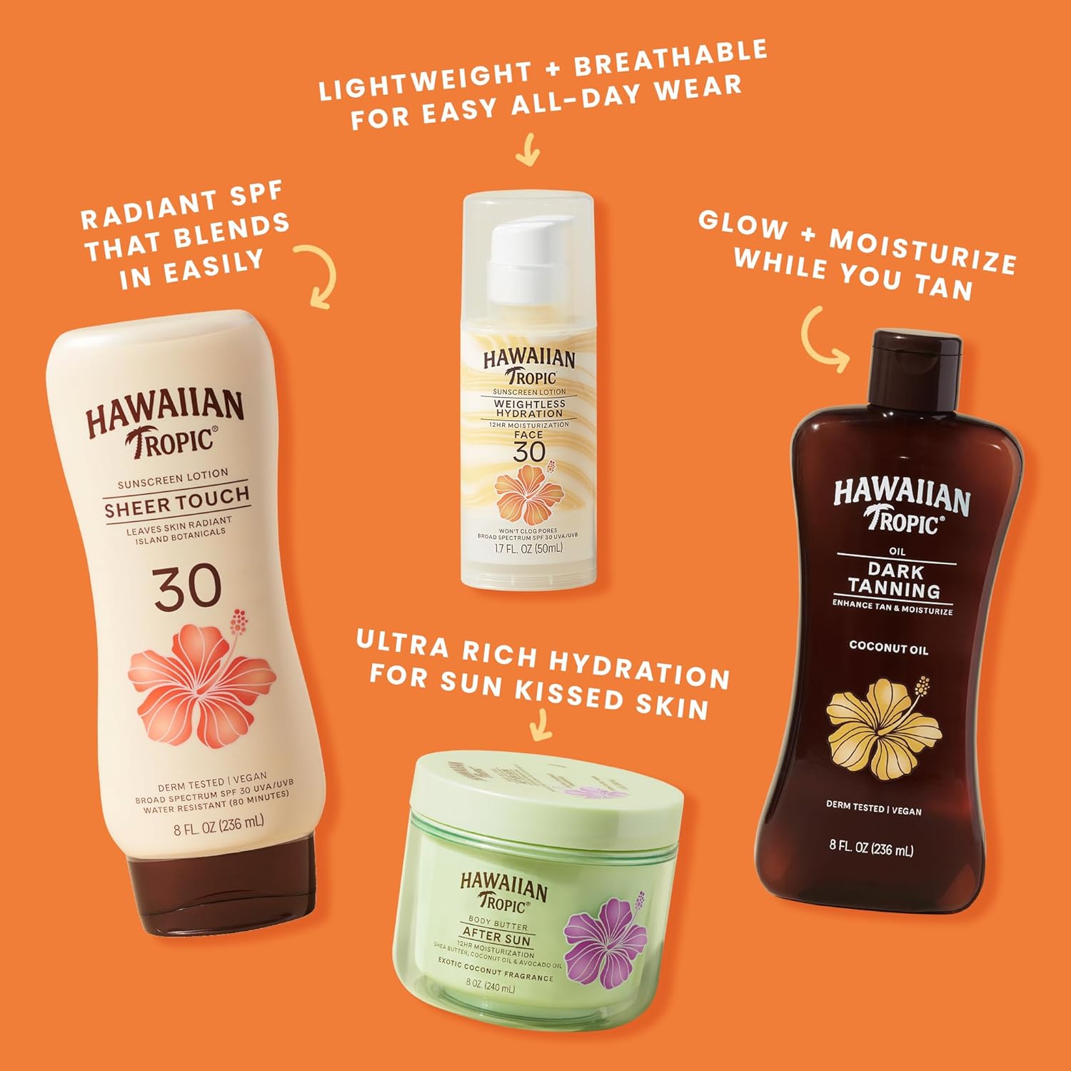 Hawaiian Tropic Weightless Hydration Sunscreen Spray SPF 70, 6oz | High SPF Sunblock, Oxybenzone Free, Hawaiian Tropic Spray Sunscreen, 6oz - Image 7