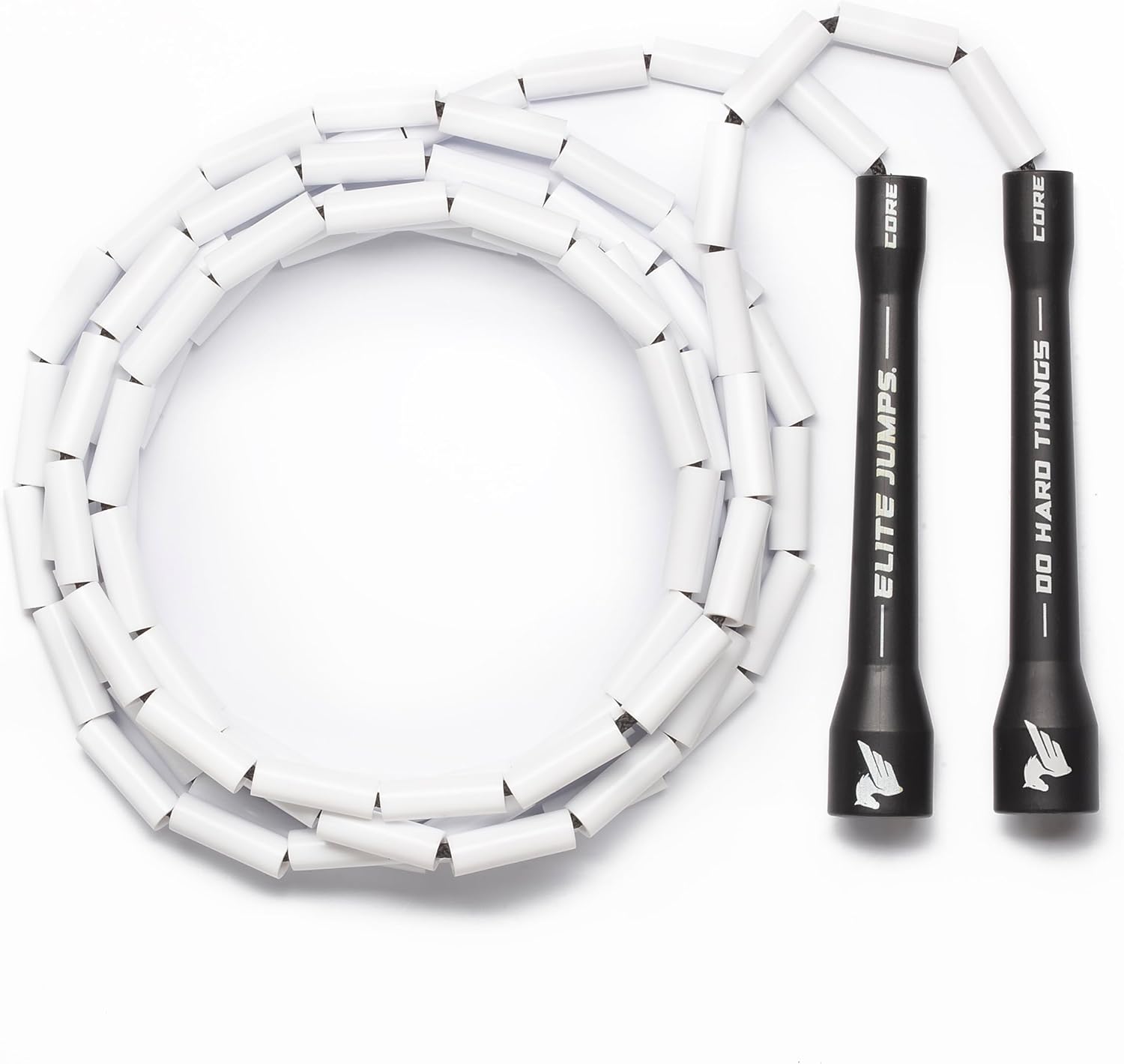 Elite Jumps - Do Hard Things 1” Beaded Jump Ropes | Crossover Jump Rope for Your Exercise Equipment | Segmented Jump Rope
