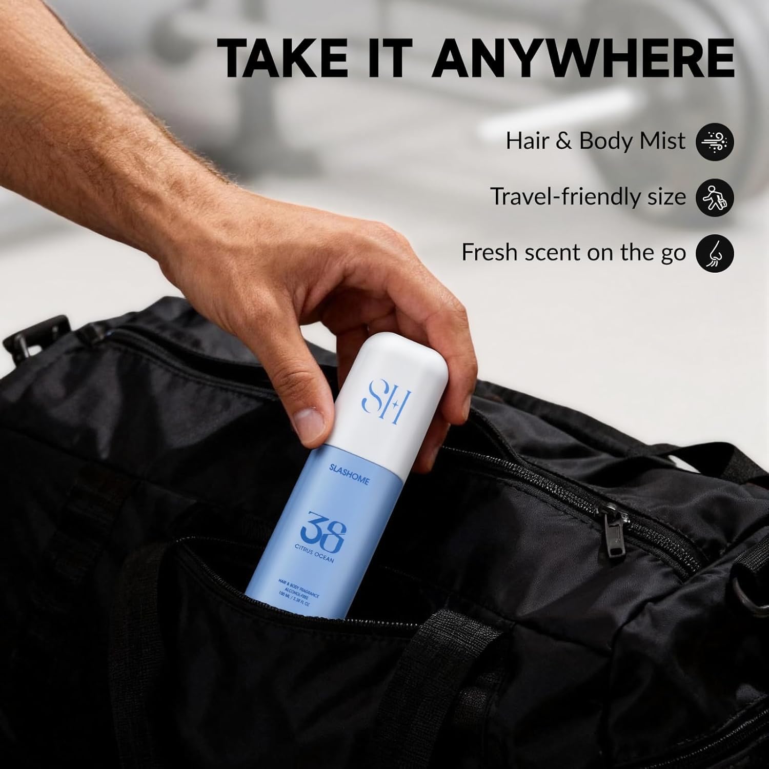 slashome Hair Perfume for Men & Women – Citrus Ocean, Alcohol-Free Moisturizing Hair & Body Mist, Long-Lasting Citrus Woody Fragrance for Hair, Wigs & Fabric, 100ml, Father’s Day & Birthday Gift - Image 8