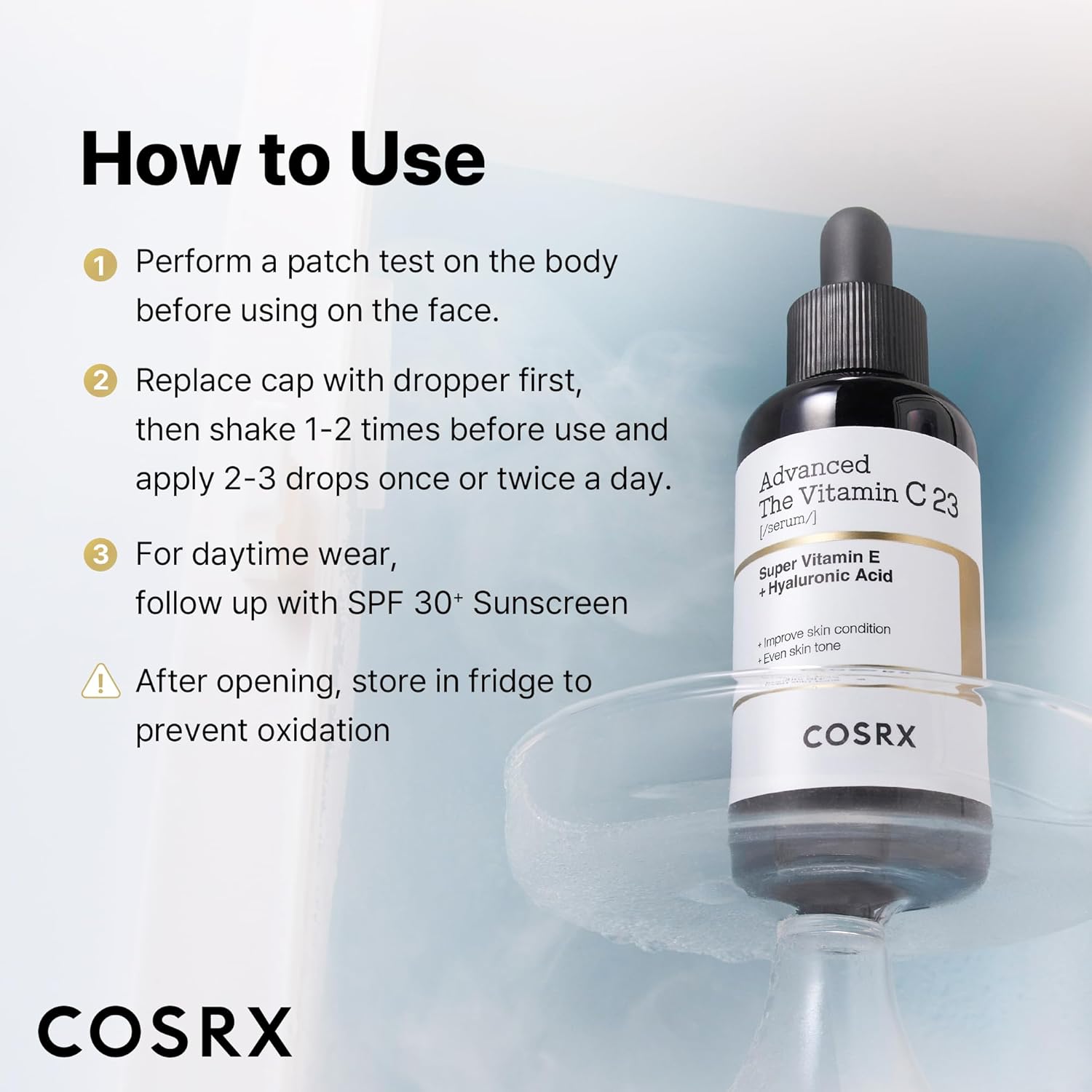 COSRX Advanced Pure Vitamin C 23% Serum with Vitamin E & Glutathione, Korean Vitamin C Serum for Fine Lines, Uneven Skin Tone & Dull Skin, 0.7oz, Korean Skin Care - Image 8