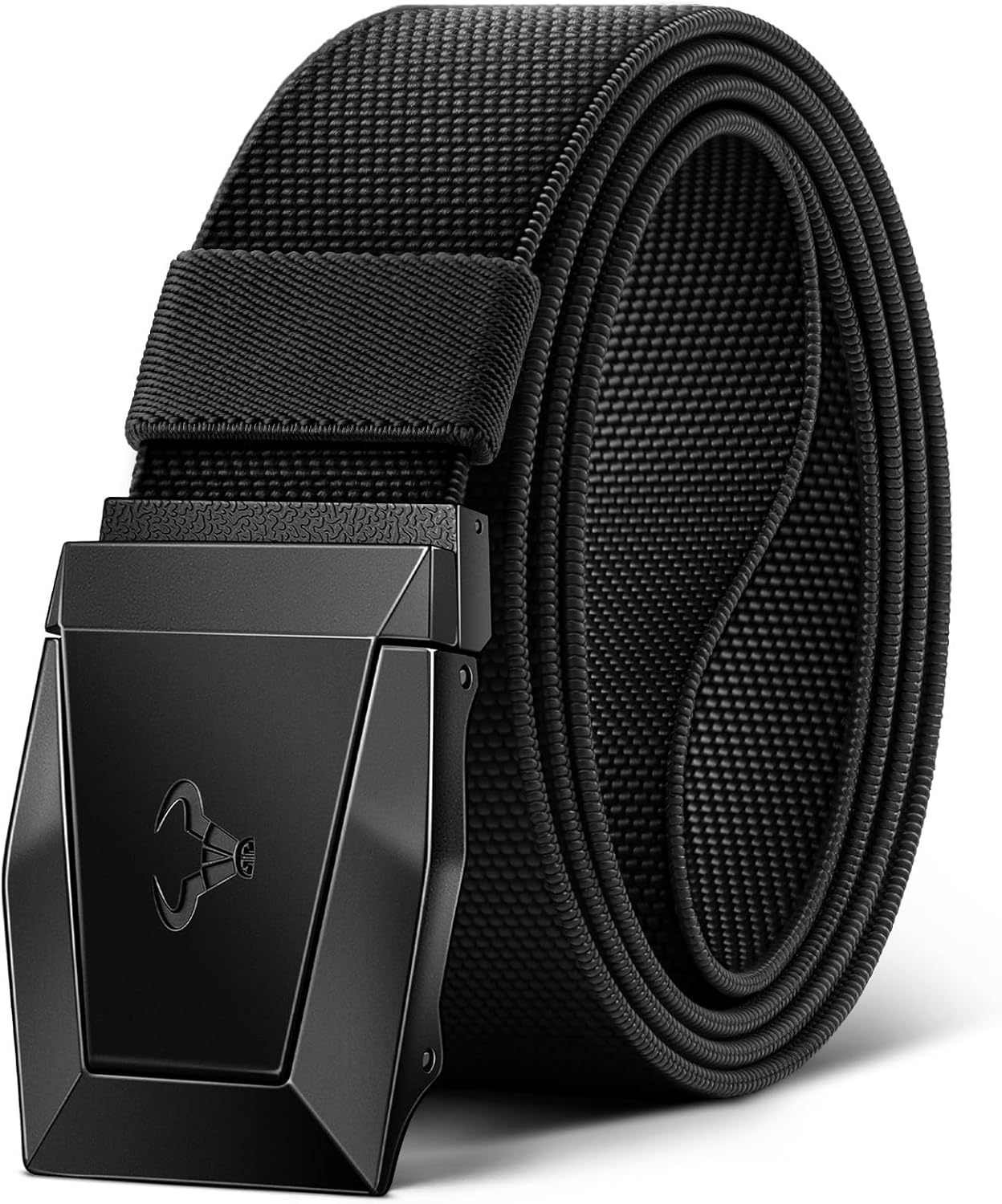 BULLIANT Men Tractical Belt,Stretch Western Rigger Web Belt For Cowboy Military Heavy Duty Hiking Hunting 1.5"-Cut For Fit