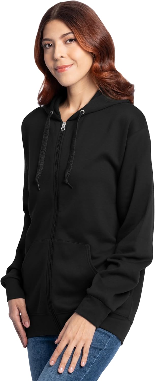 Fruit of the Loom Eversoft Fleece Full Zip Hoodie Sweatshirt - Image 5