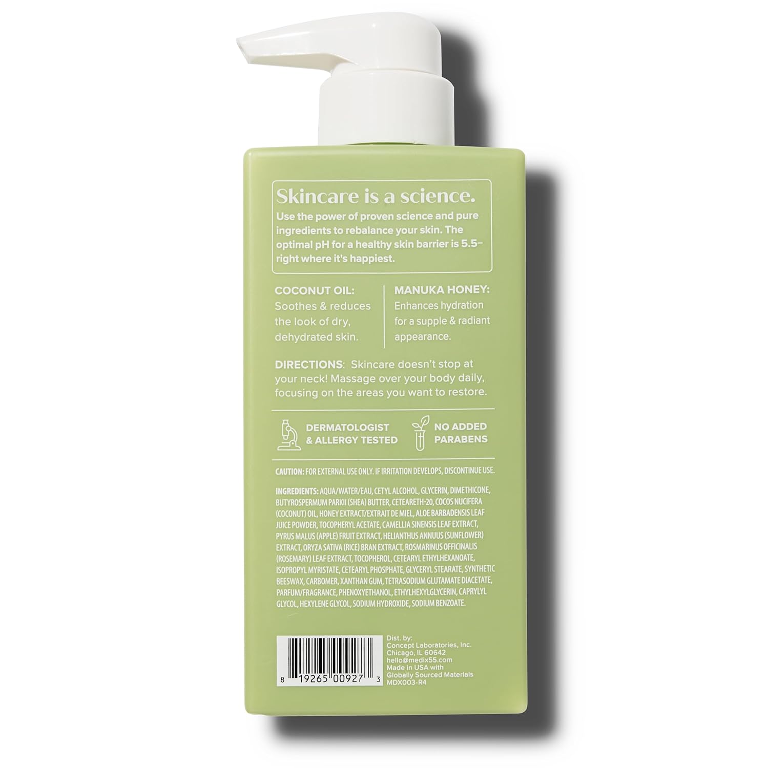 Medix 5.5 Men & Women Coconut Body Lotion + Manuka Honey Cream | Natural Coconut Oil Lotion | Moisturizer Cream Body Butter Skin Care Balm | Stretch Marks, Cellulite, & Dry Skin |15 Fl Oz - Image 9