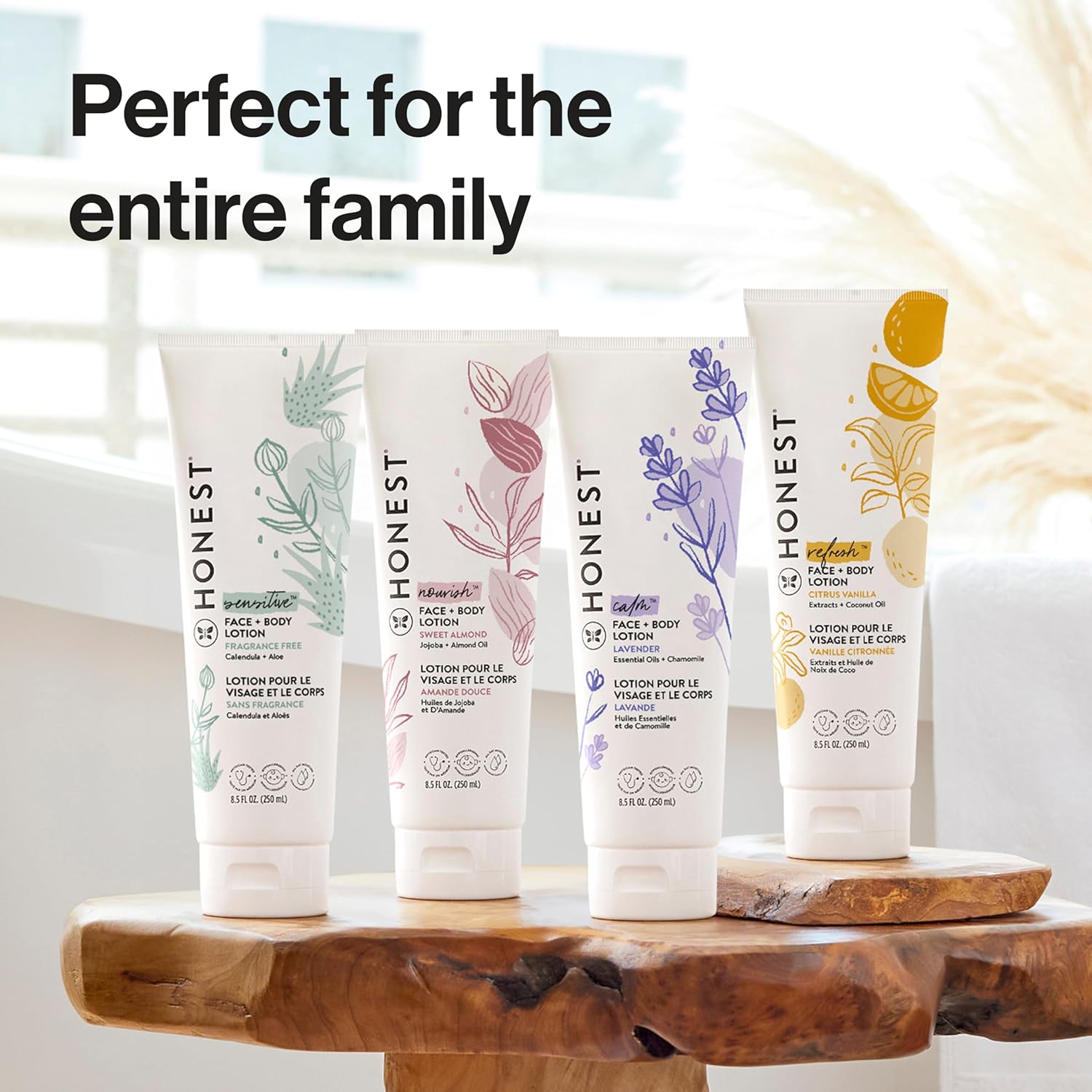The Honest Company Hydrating Face and Body Lotion, Fast Absorbing, Naturally Derived, Hypoallergenic, Fragrance-Free, Sensitive, 8.5 fl oz - Image 9
