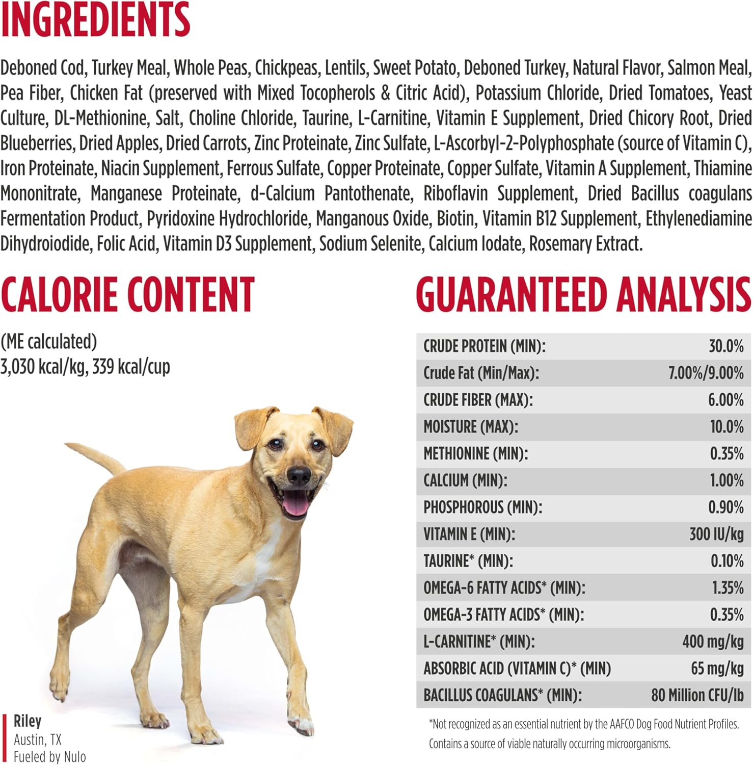 Nulo FreeStyle Adult Trim Dry Dog Food - High Protein Grain Free Dog Food for Healthy Weight Management, Natural Kibble with Probiotics, L-Carnitine and Fiber for Small, Medium, Large Breeds, 6lb Bag - Image 8